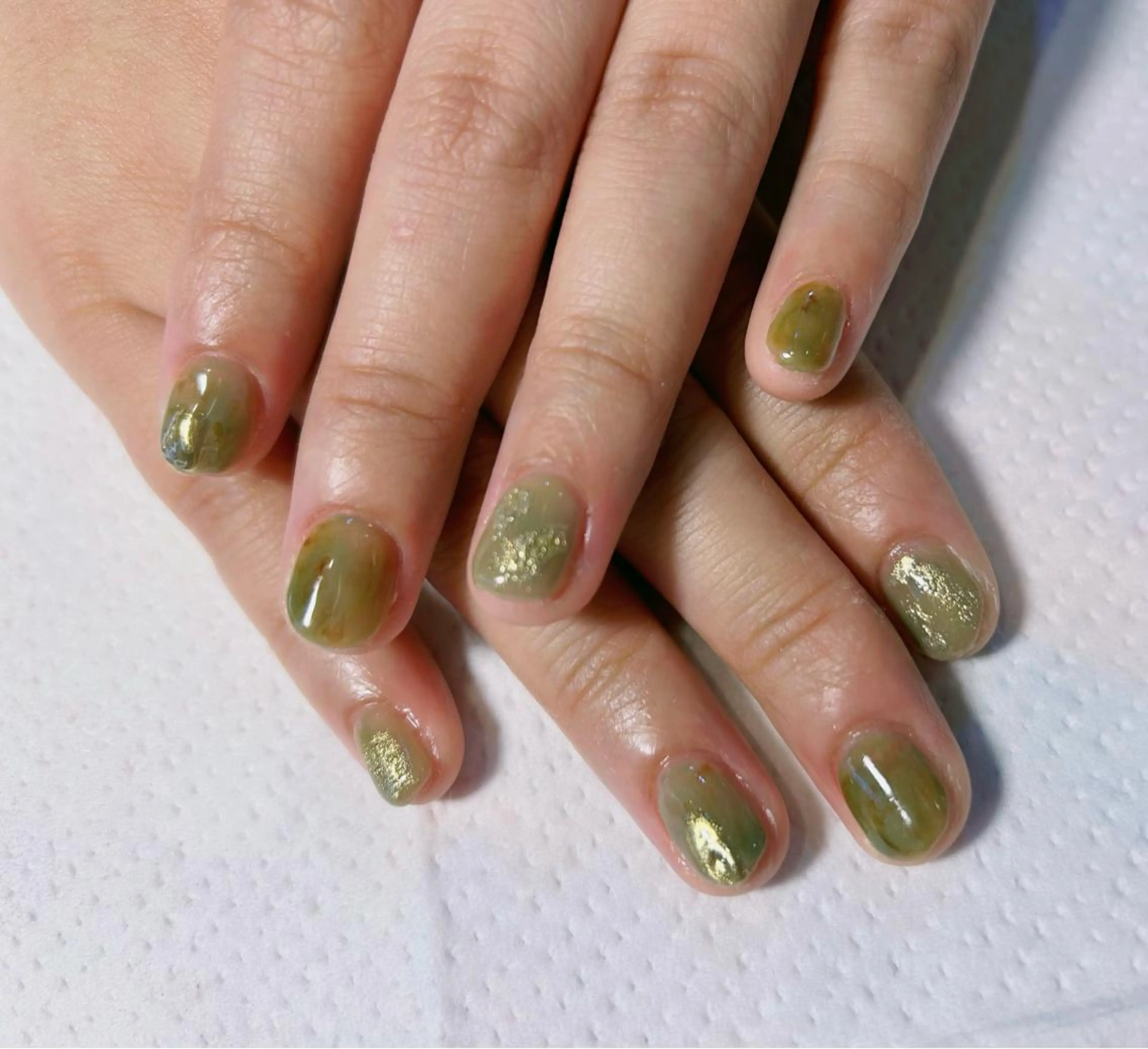 ネイル ニュアンスネイル ピスタチオネイル ハンドネイル ハンドケア Ainchi nail所属・＊ misa ＊のネイルデザイン