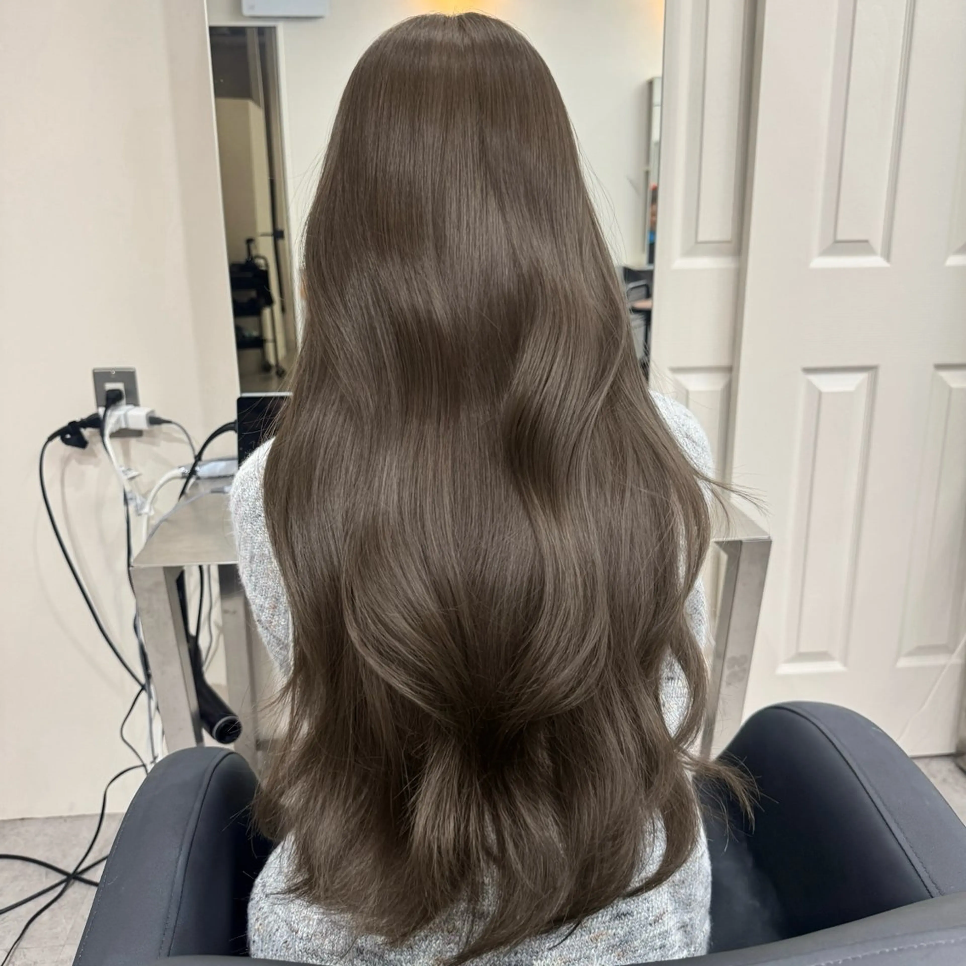 ロング カラー カット ヘアカラー トリートメント 🎀髪質改善×韓国レ イヤー×透明感/米田のヘアスタイル