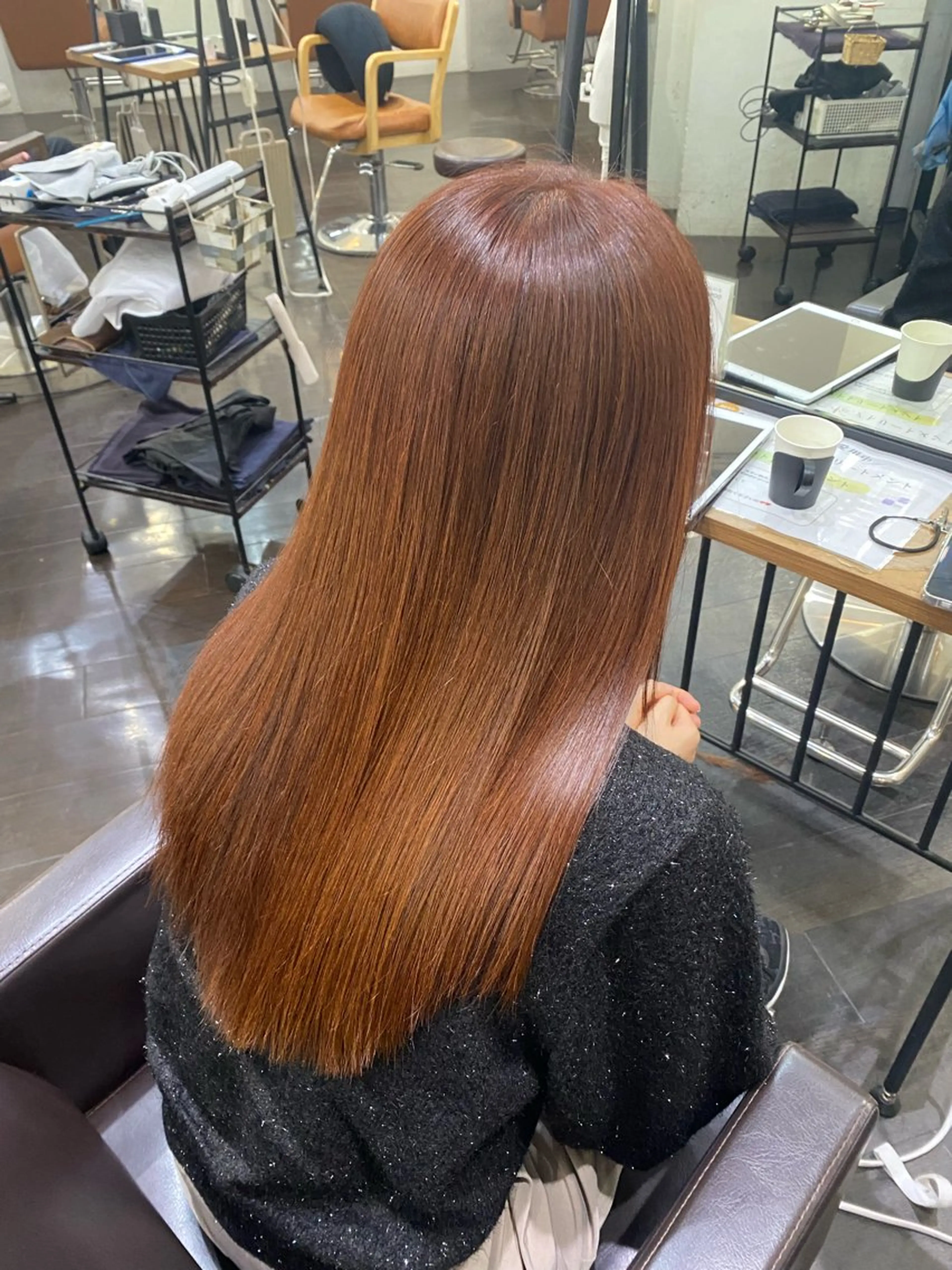 ロング カラー ヘアアレンジ 🍒ᩚ名駅/艶髪 縮毛矯正/あゆ🍒ᩚのヘアスタイル