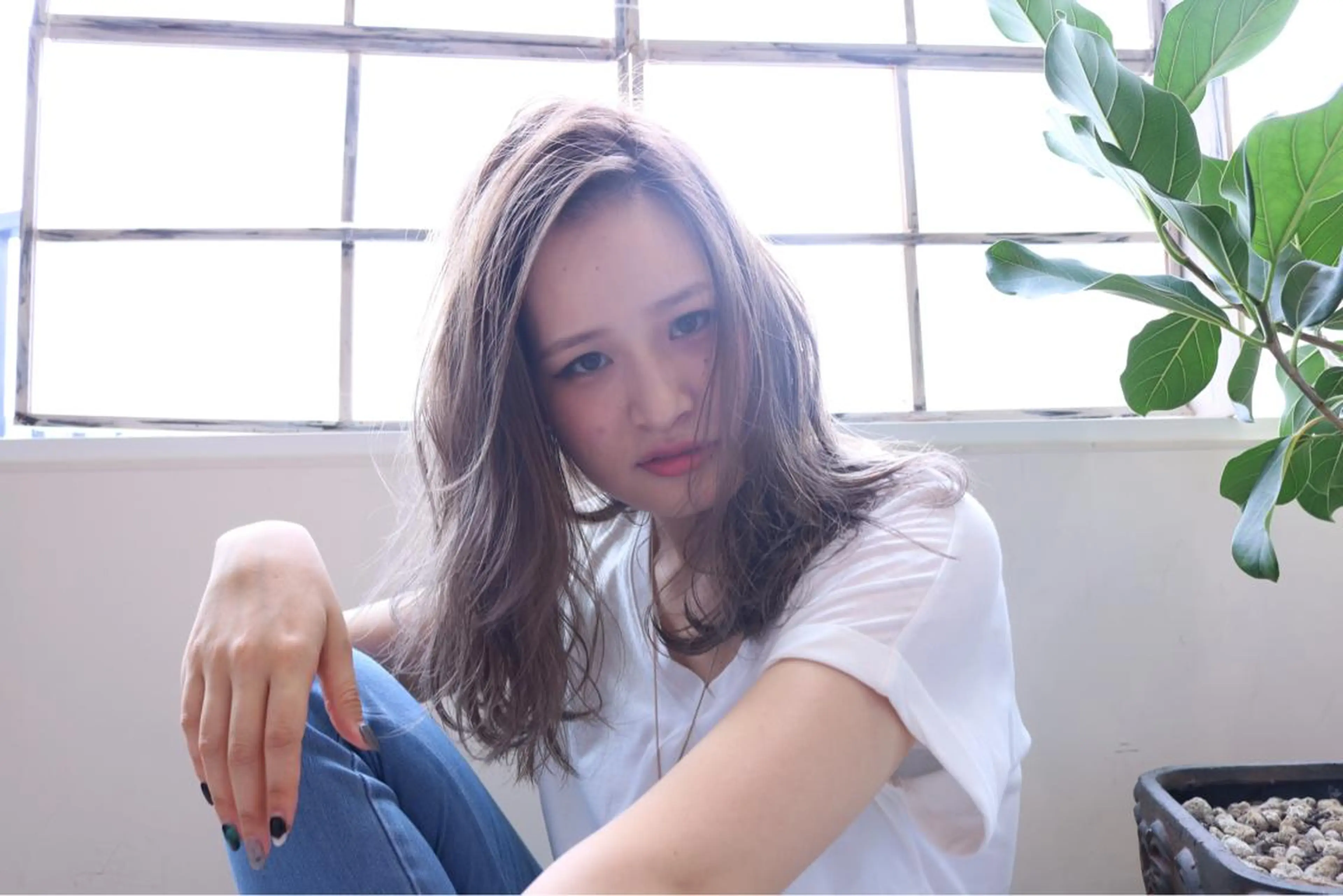 セミロング 福元友梨 ディレクター✂️のヘアスタイル