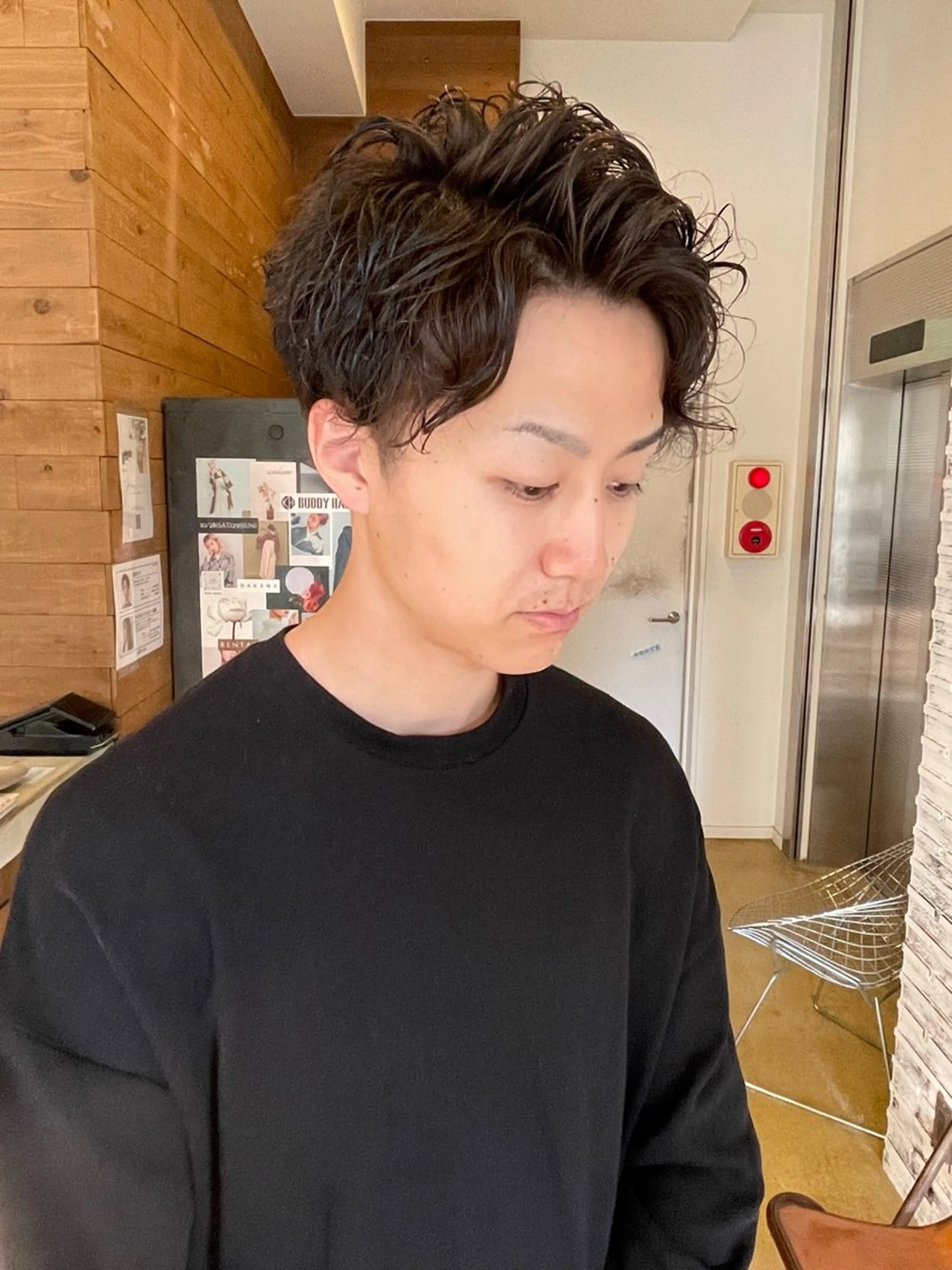 ショート パーマ メンズ パーマ特化 motooのヘアスタイル