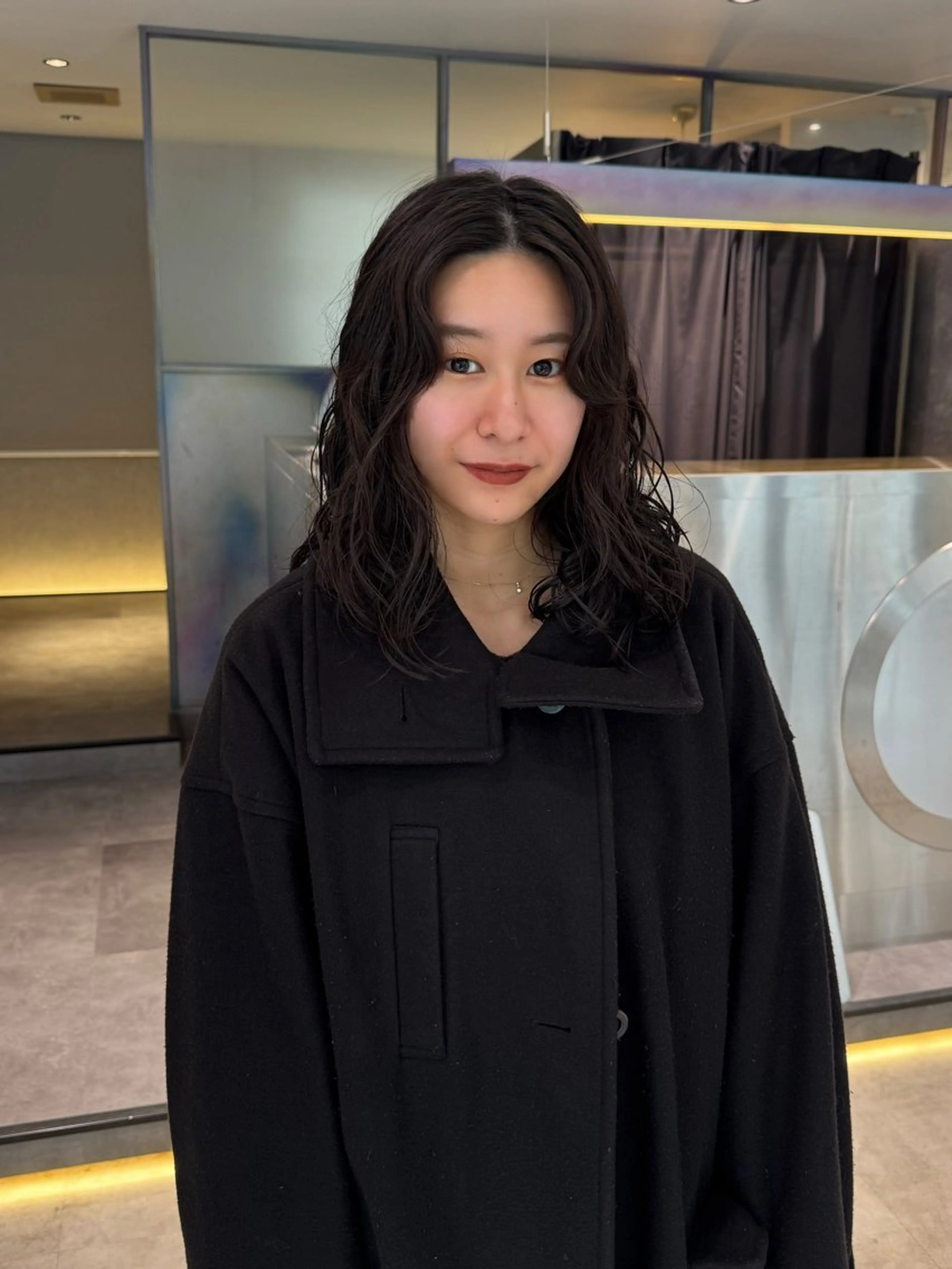 ミディアム パーマ カット パーマ Qin shaire salon 原宿所属・🌿パーマ/ボブ/ レイヤー/Mikiのヘアスタイル