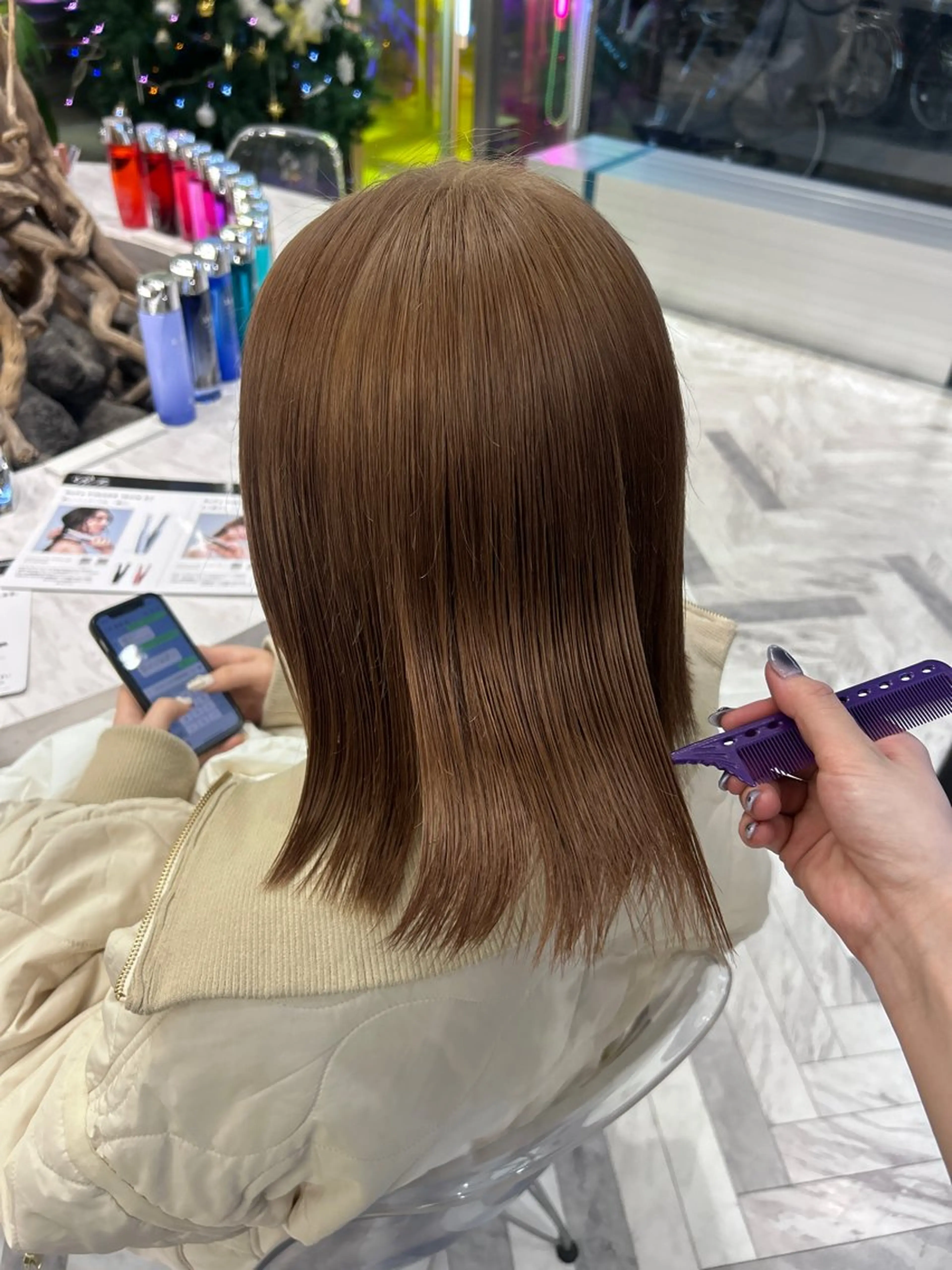 ショート カラー カット ヘアカラー 冬っぽカラー/ マツエク/ゆきなのマツエク・マツパデザイン