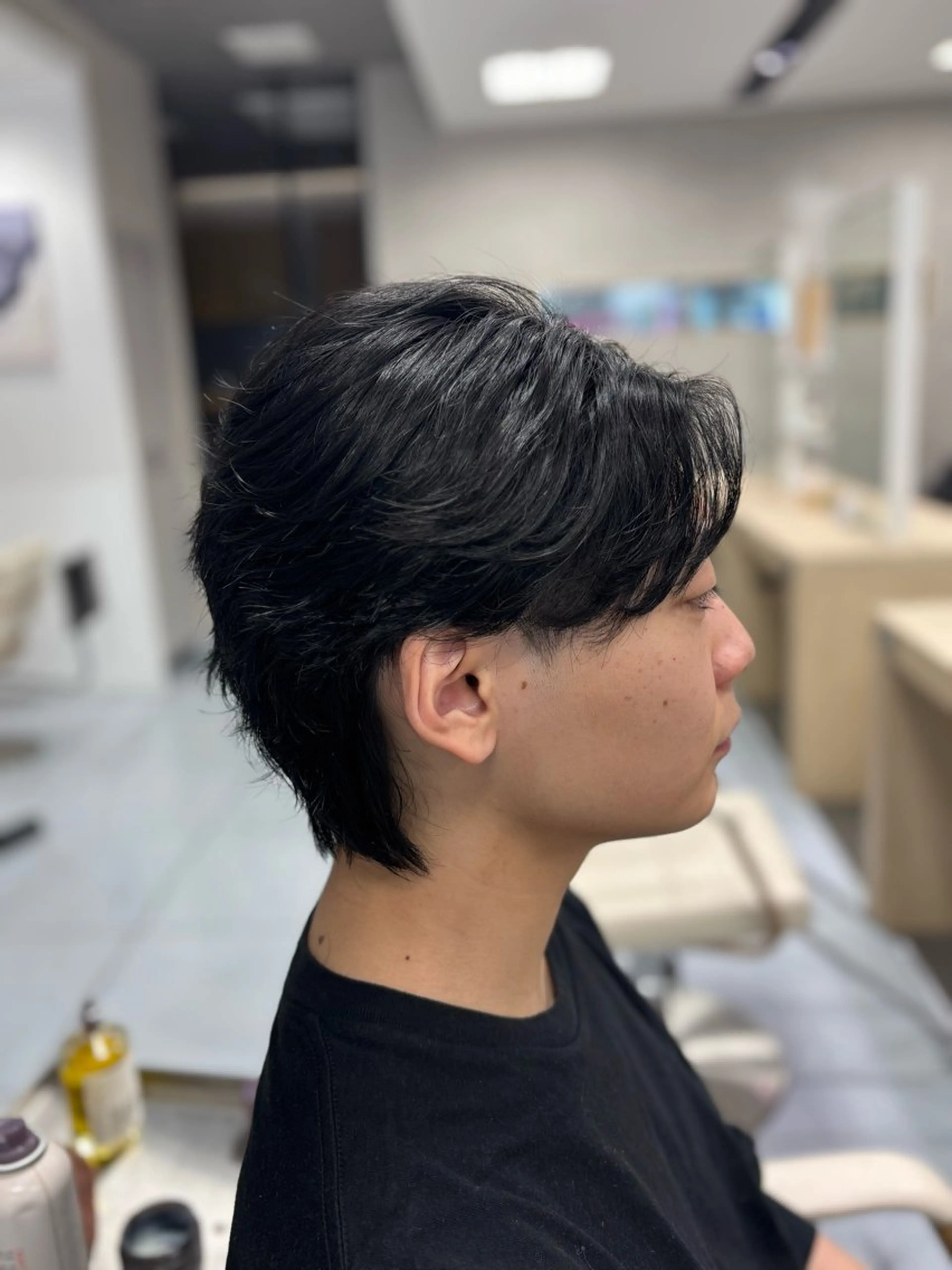 ショート カラー パーマ メンズ カット ヘアカラー パーマ メンズ特化韓国風 パーマスタイル/りんのヘアスタイル