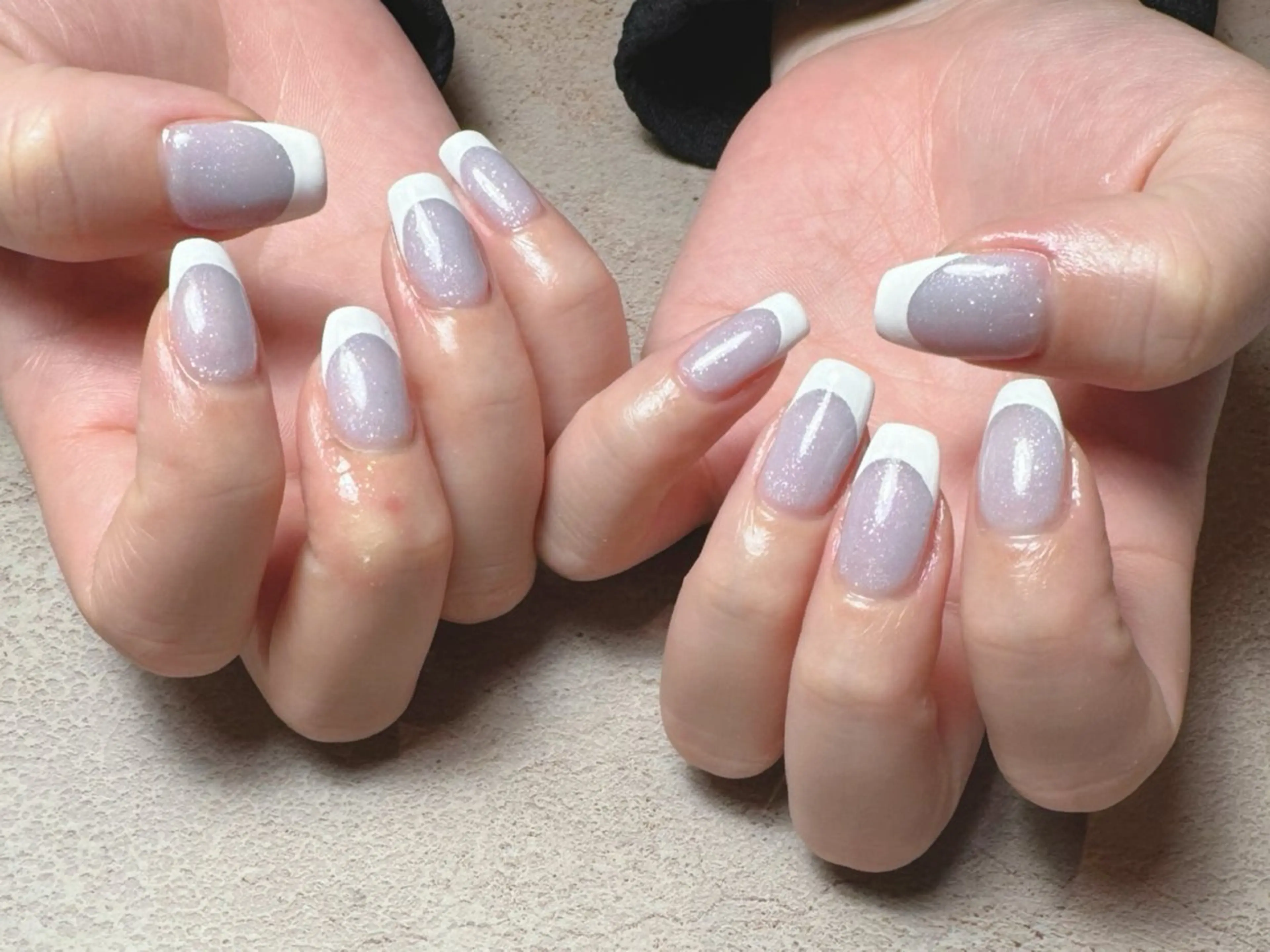 ネイル フレンチネイル 水色 S Annaのネイルデザイン