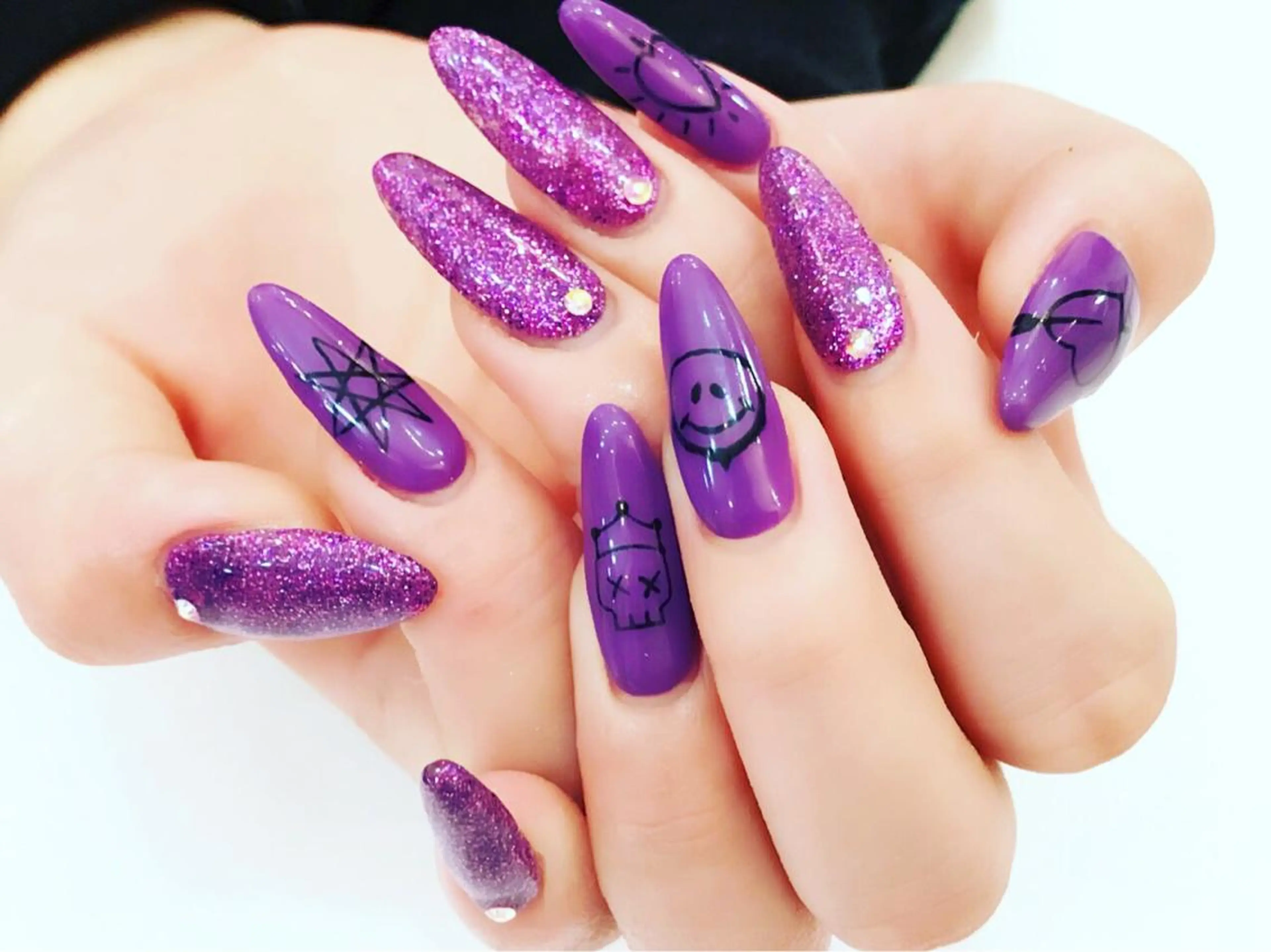 ロング カラー メンズ キッズ ネイル NAILSGOGO shibuyaのネイルデザイン