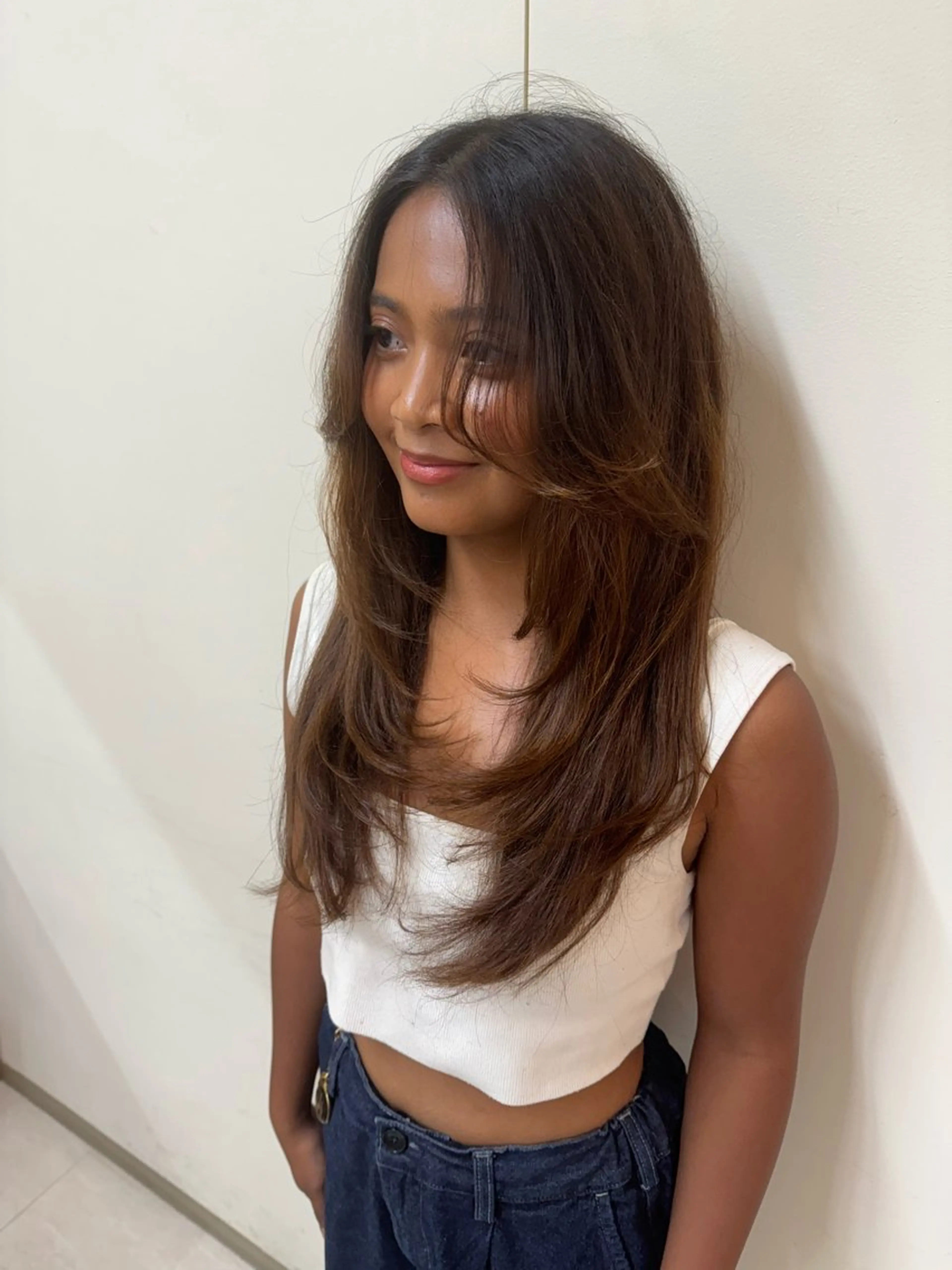 ロング ロングレイヤー レイヤーカット ロング カット 似合わせで新しい 自分へ導くそうまのヘアスタイル