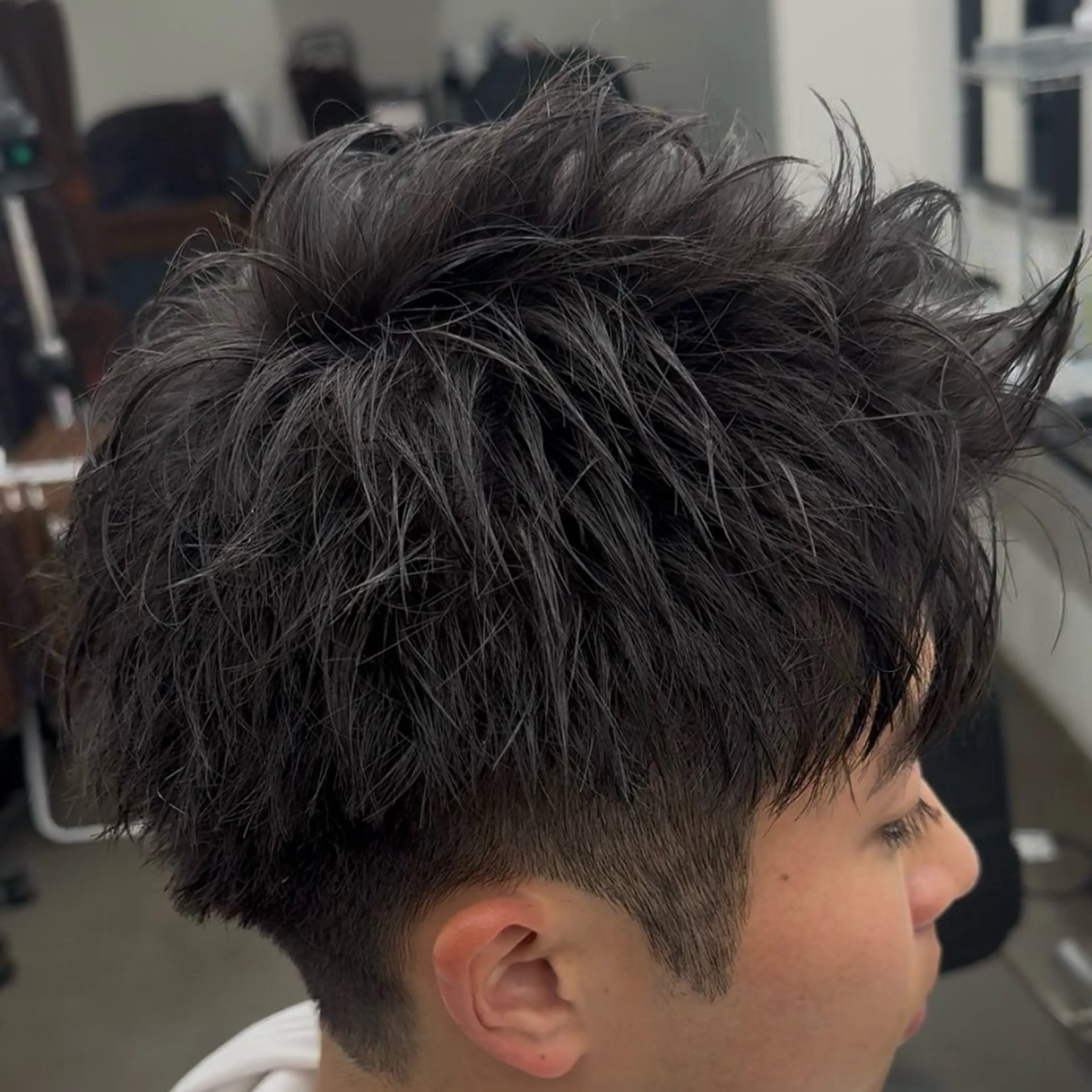 ショート メンズ アップバング ショートヘア カット WAVE所属・西川 佑樹のヘアスタイル