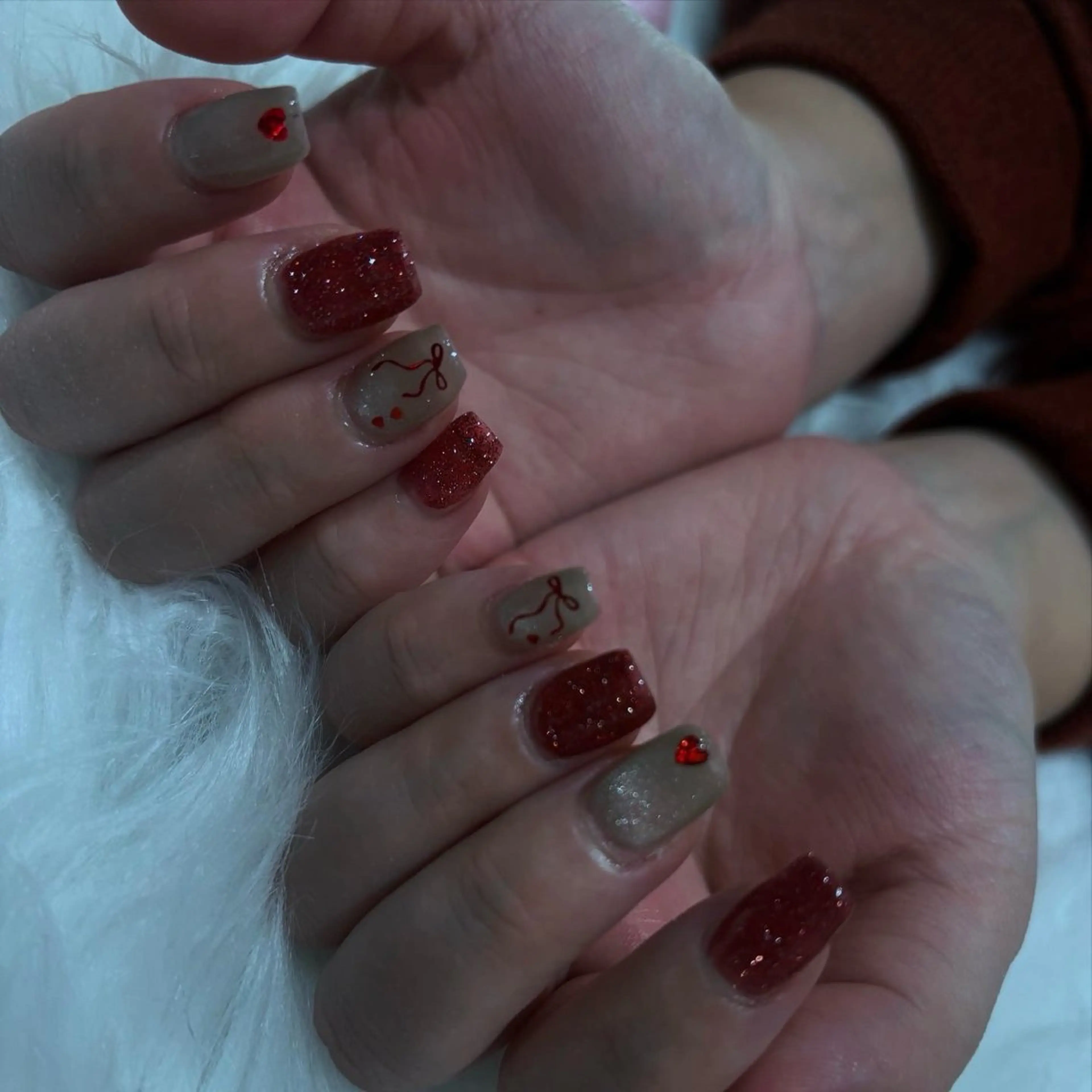 ネイル アートネイル 長さ出し フットネイル ハート キラキラネイル Vante梅田店所属・vante_aimi .パラジェル取扱店のネイルデザイン