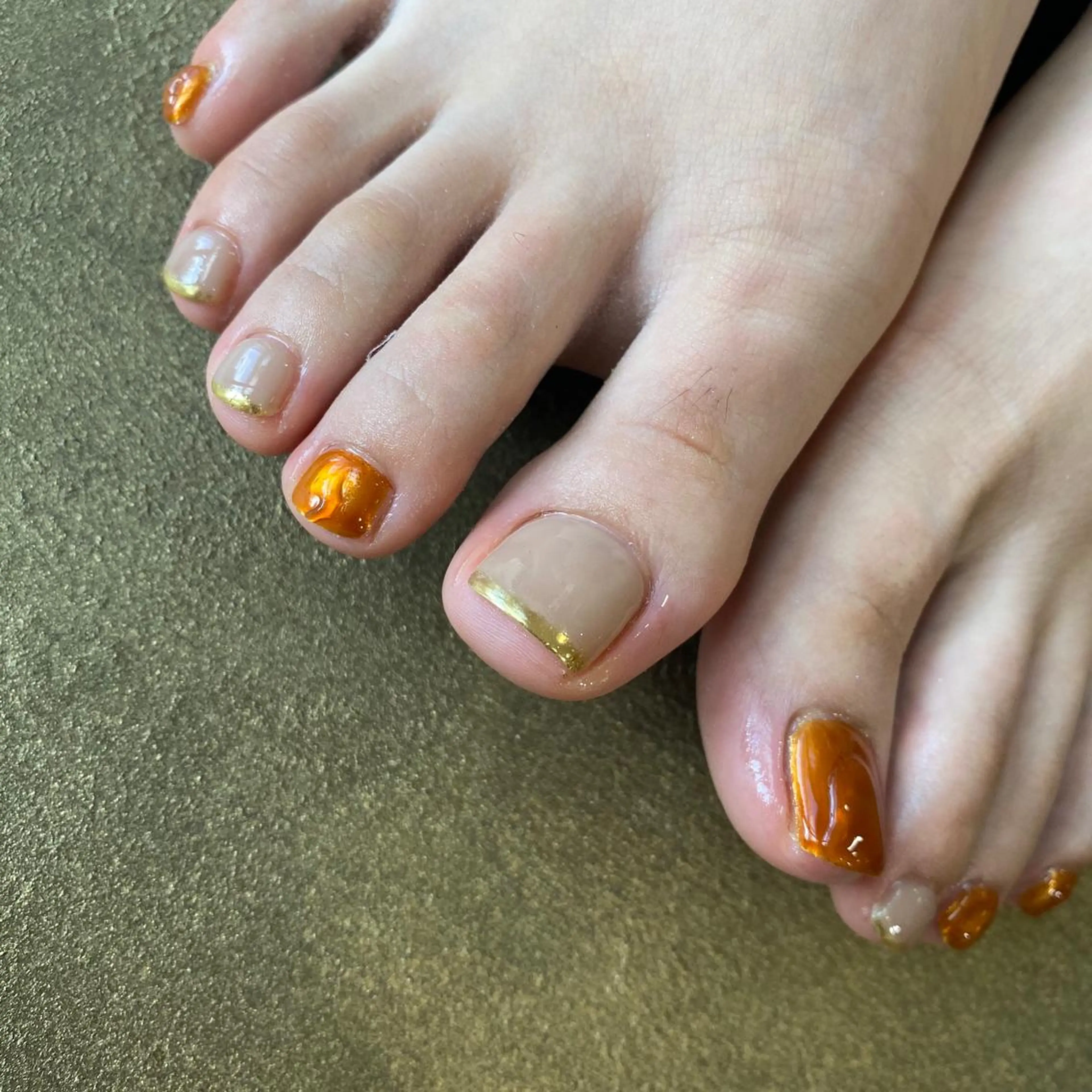 ネイル フレンチネイル ミラーネイル BellFlower Rioのネイルデザイン