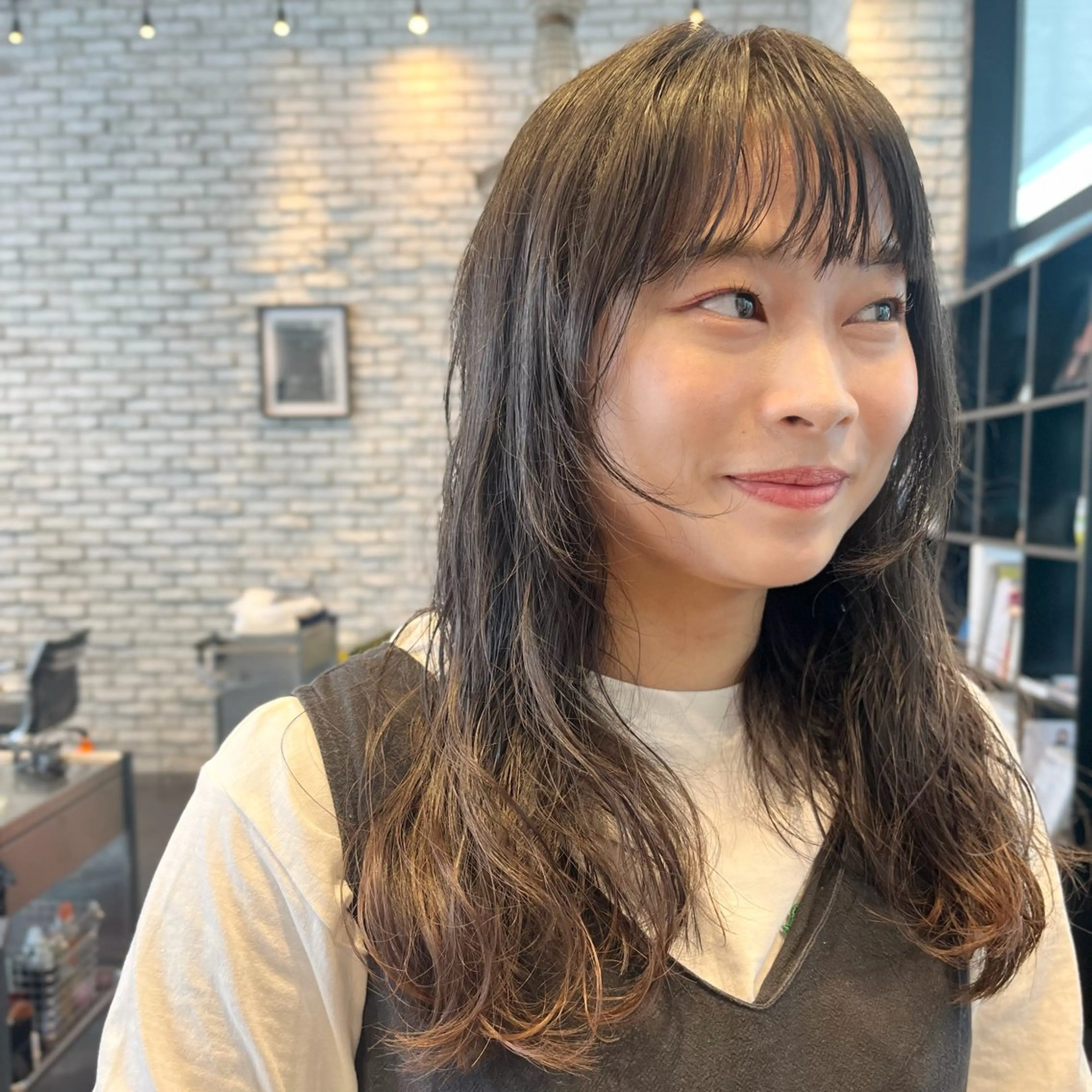 ロング パーマ カット パーマ 好光 優香のヘアスタイル