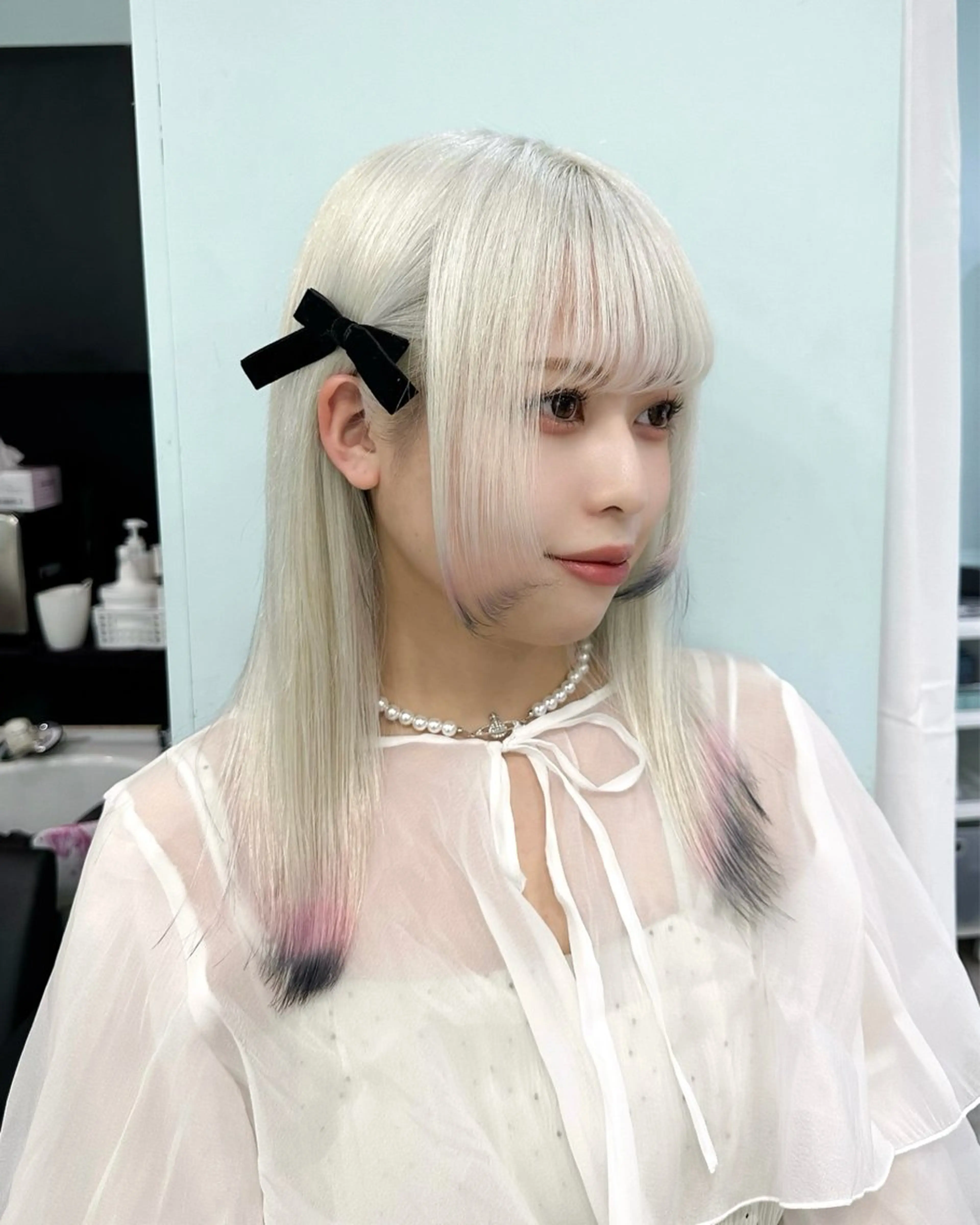 セミロング カラー 🪞ダメージレス艶 🪞れいのヘアスタイル