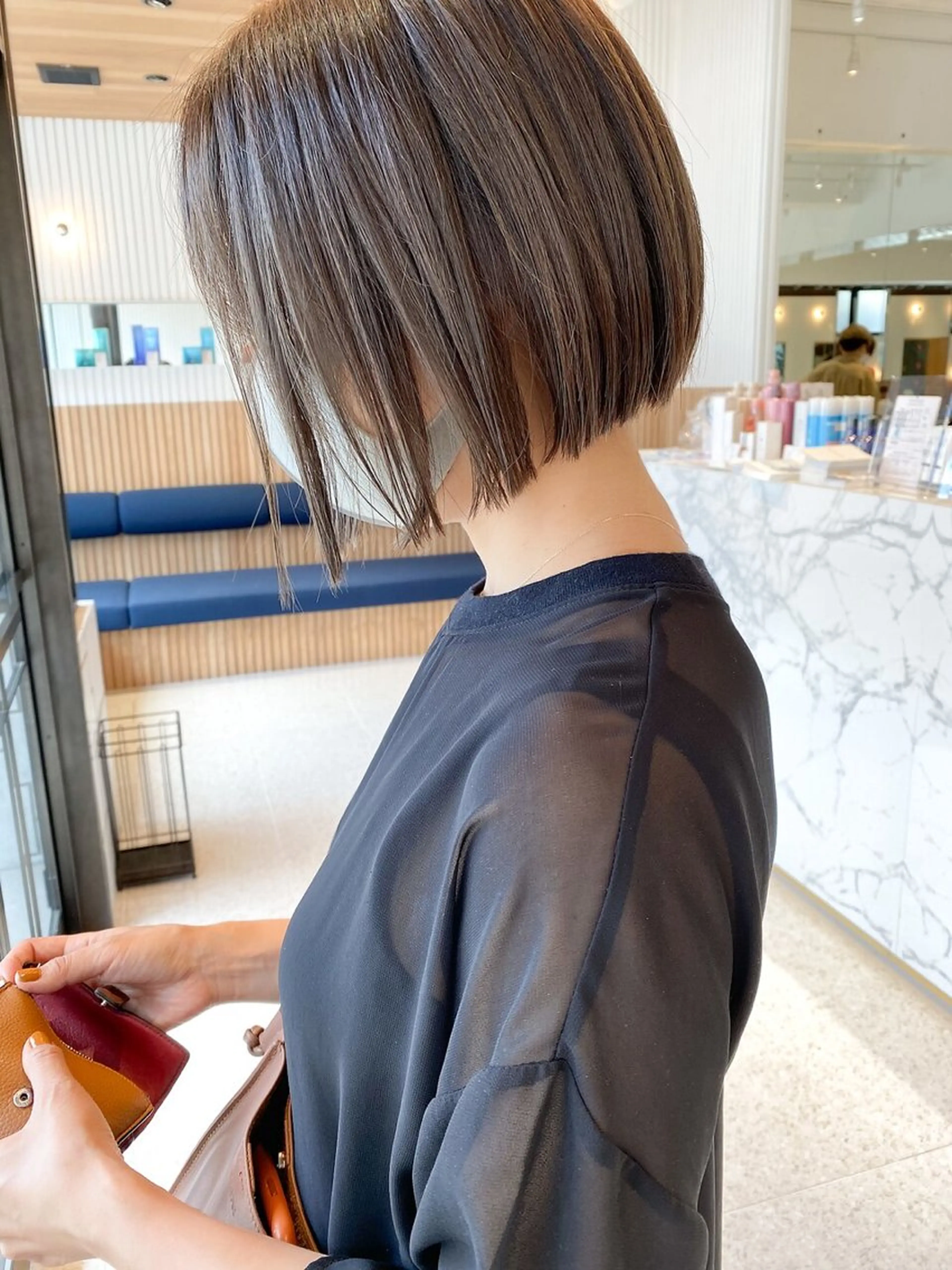 ꪔ̤̮ボブカット&ワンカラー&2stepトリートメントꪔ̤̮【髪をケアしつつカラーもカットも可愛く仕上げます‪ ·͜·】の写真