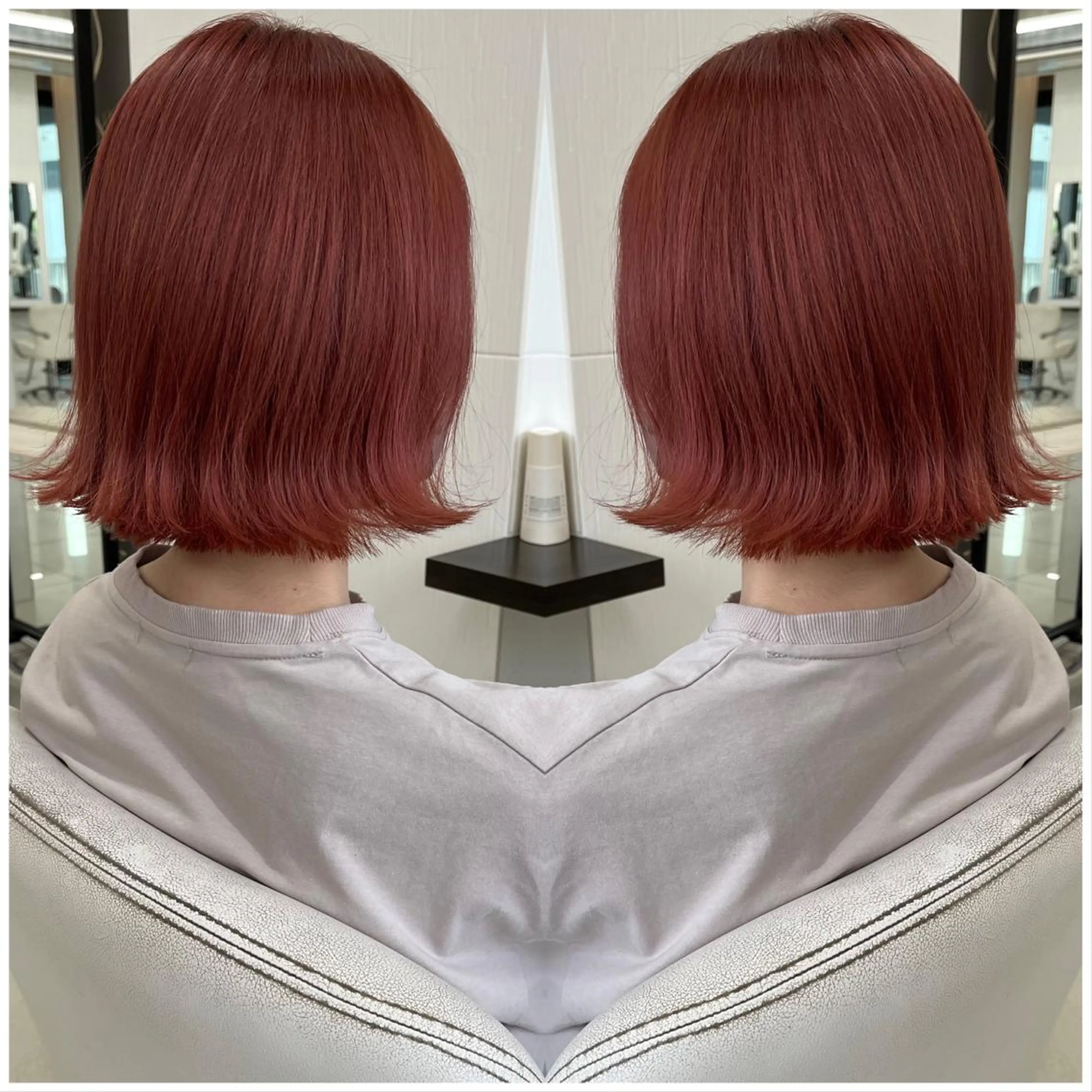 ショート カラー ブリーチ ケアブリーチ カシス ダブルカラー ピンクカラー ヘアカラー トリートメント BOOTH share salon所属・ハタケヤマヨシキ ／BOOTHのヘアスタイル