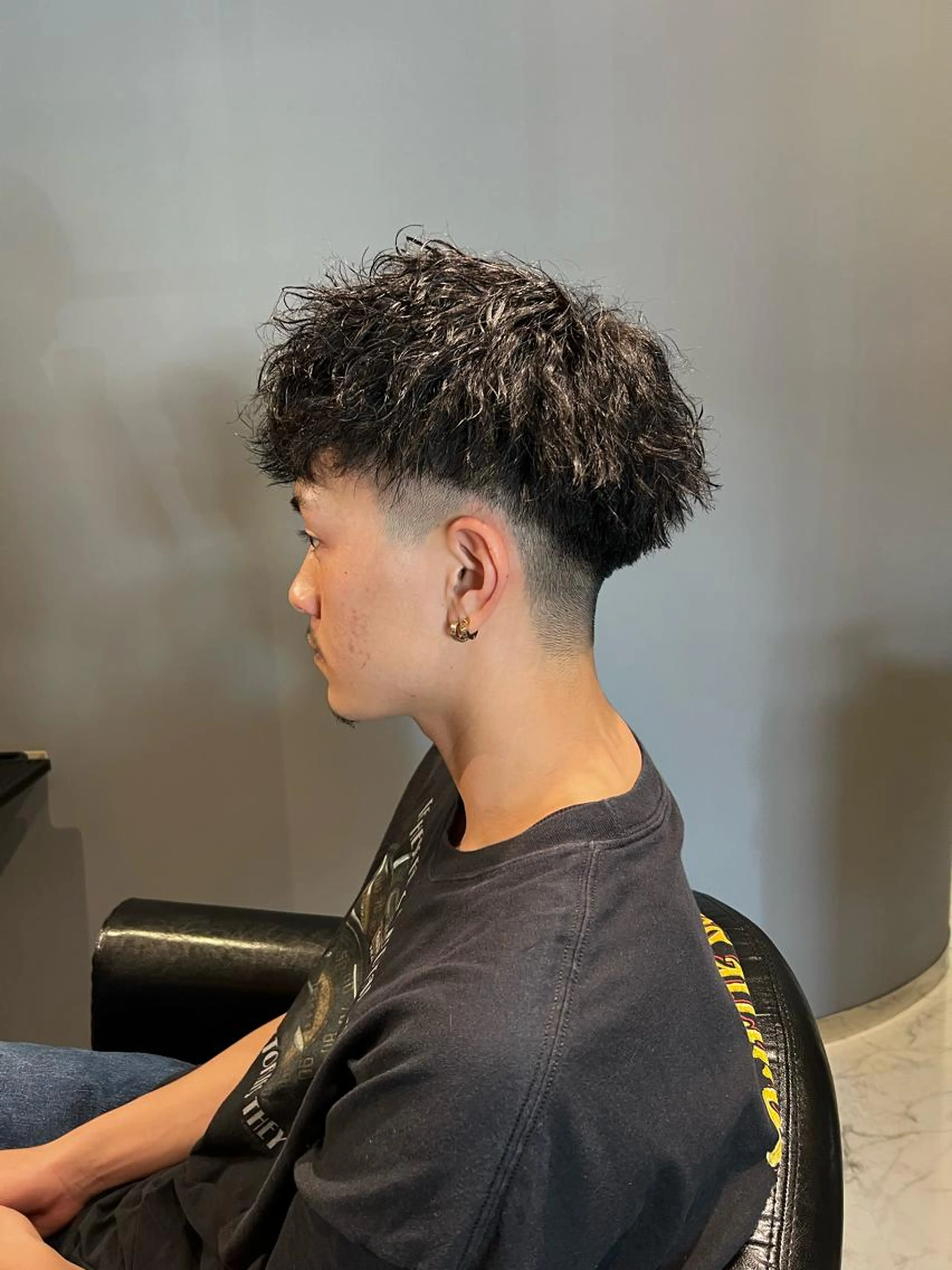 『コテパーマ＋メンズカット』の写真