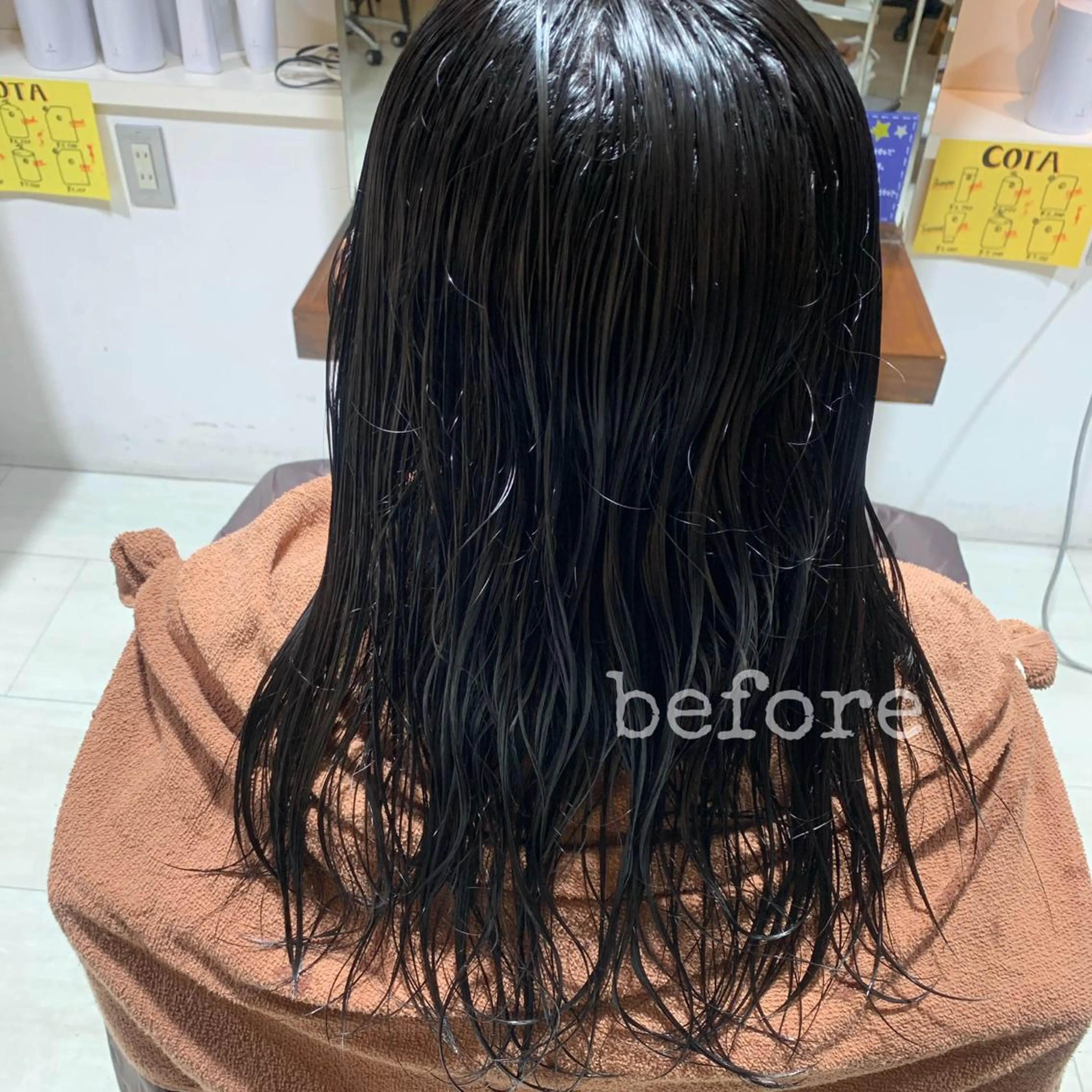 セミロング 縮毛矯正 Bolge所属・黒田 優衣のヘアスタイル