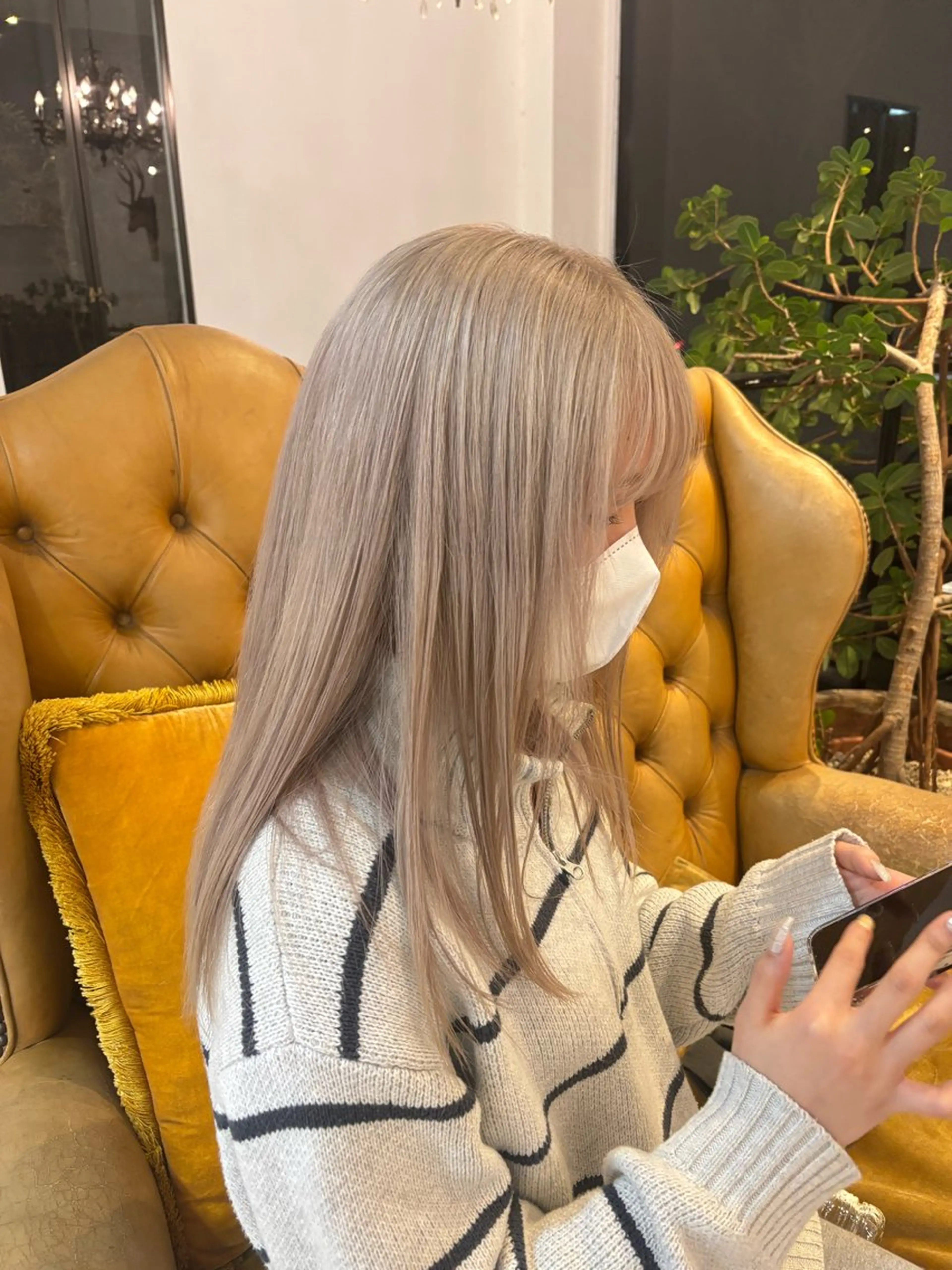 【ミニモご新規様】50%off🧡ブリーチカラー🦊🫧の写真