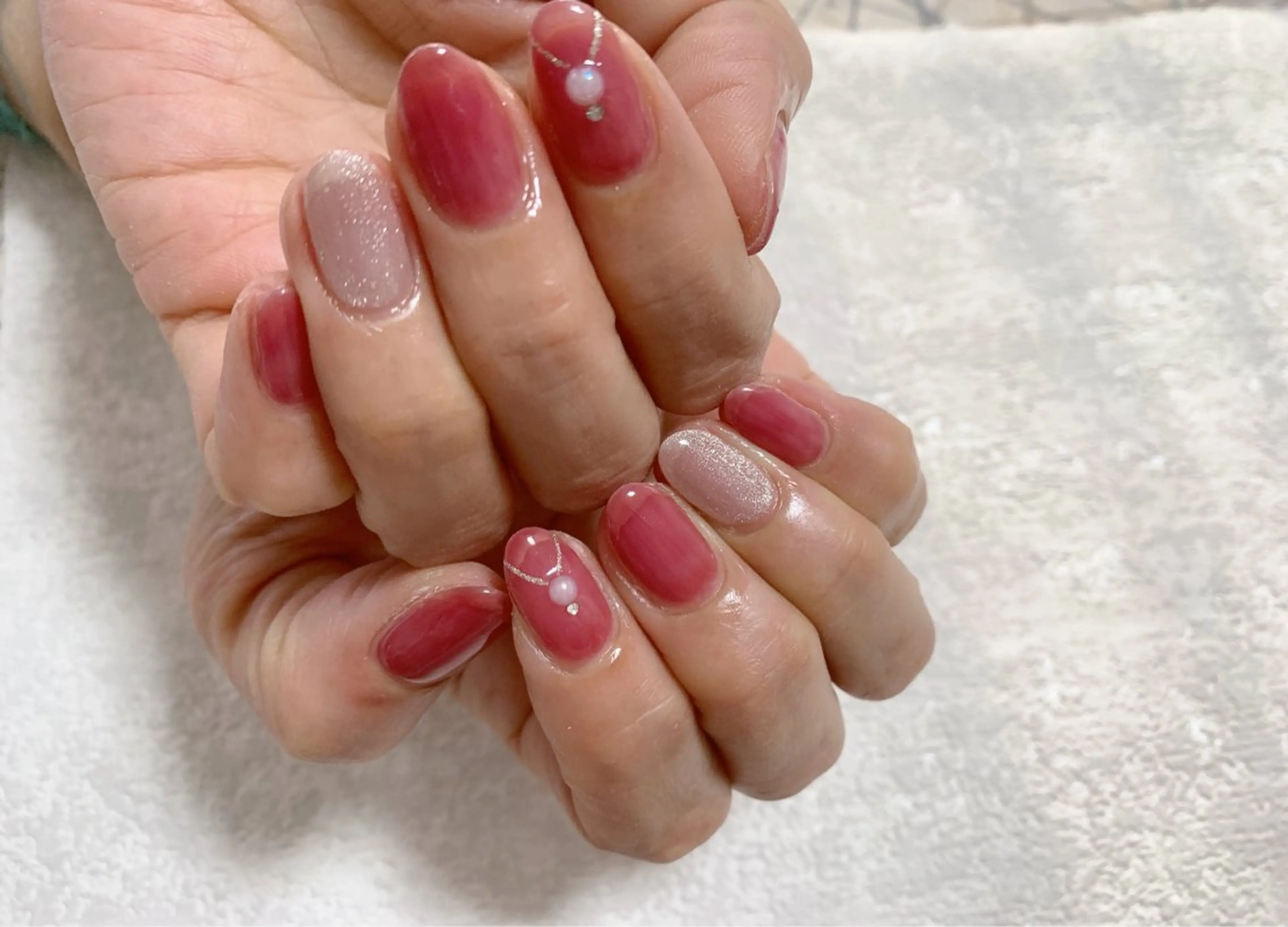 ネイル ジェルネイル 韓国ネイル マグネットネイル メンズネイル パラジェル kiki nail たまプラーザのネイルデザイン