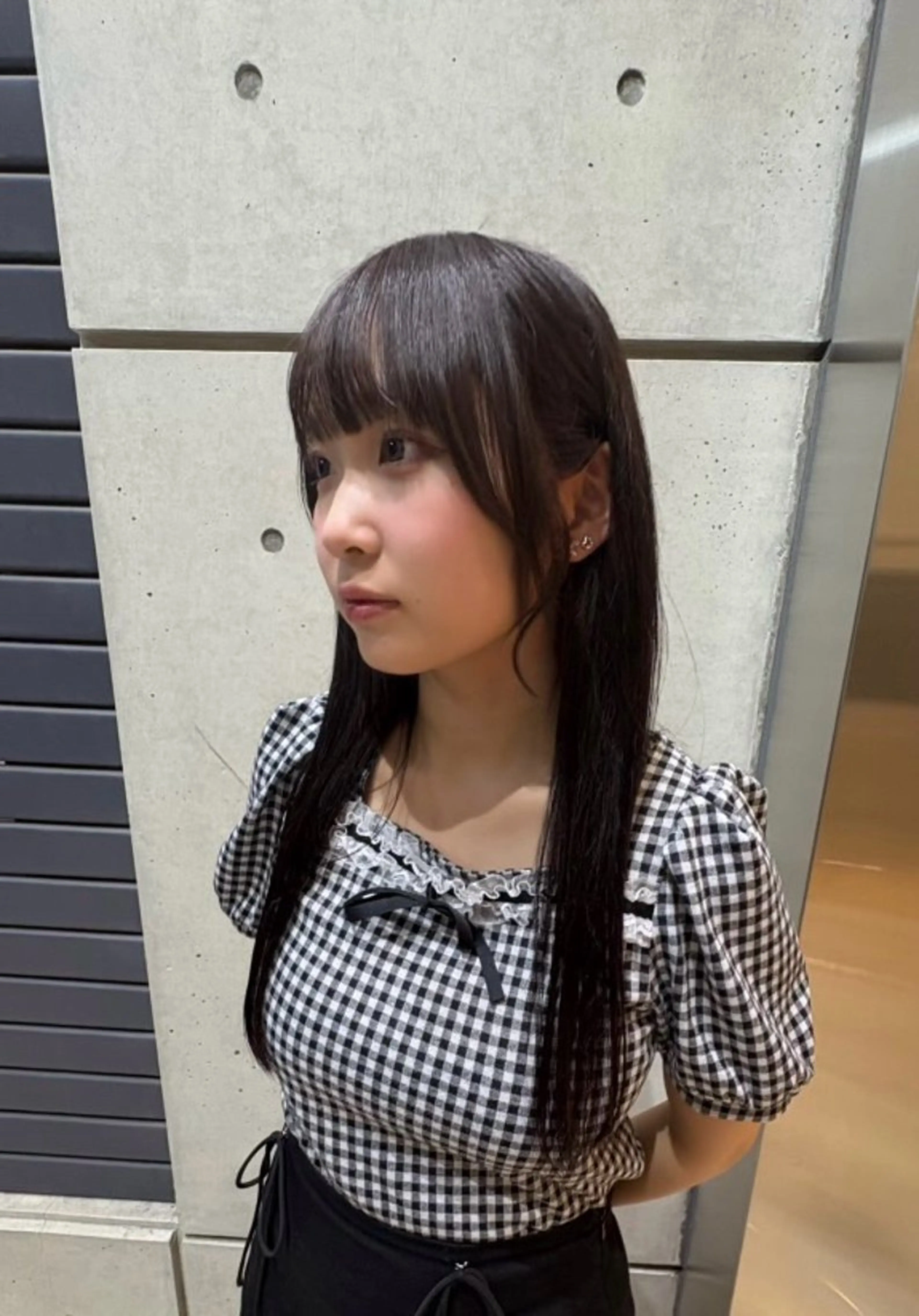 ロング カラー パーマ/カラーモデル ななほのヘアスタイル