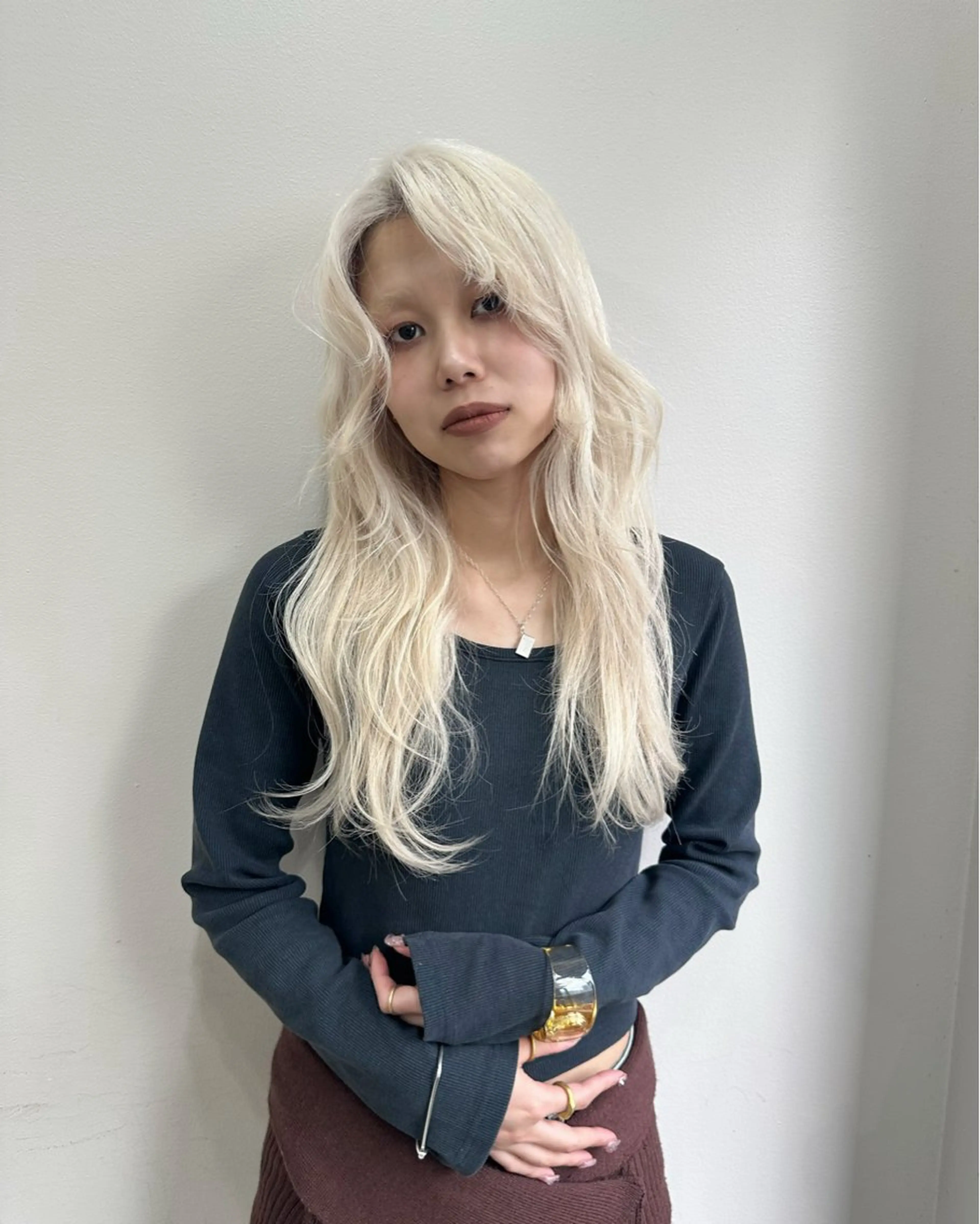 カラー ウルフとハイトーン みっちー✂️のヘアスタイル