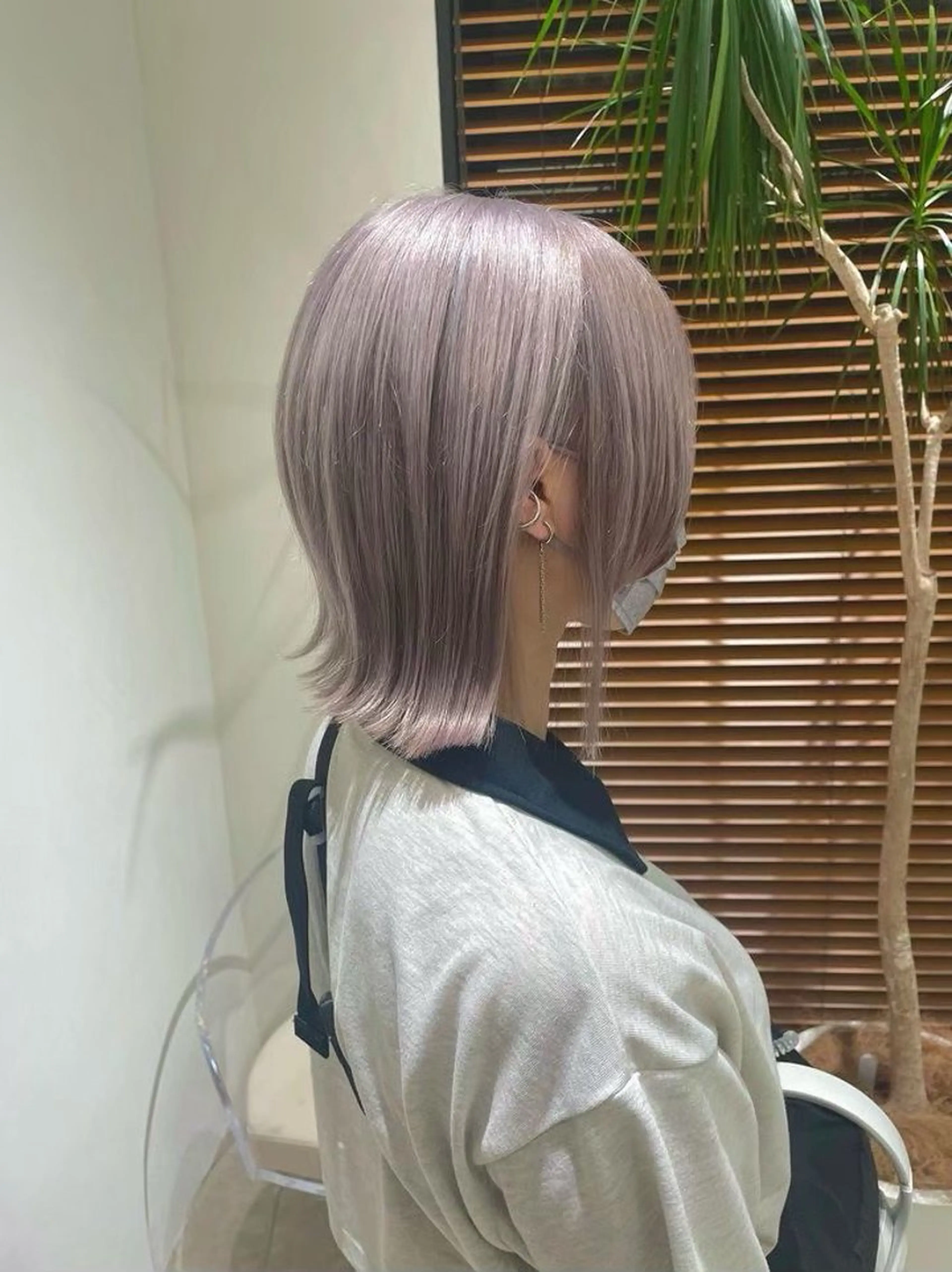 ショート カラー トリートメント 渋谷/レイヤーボブ・ 透明感カラーしょうごのヘアスタイル