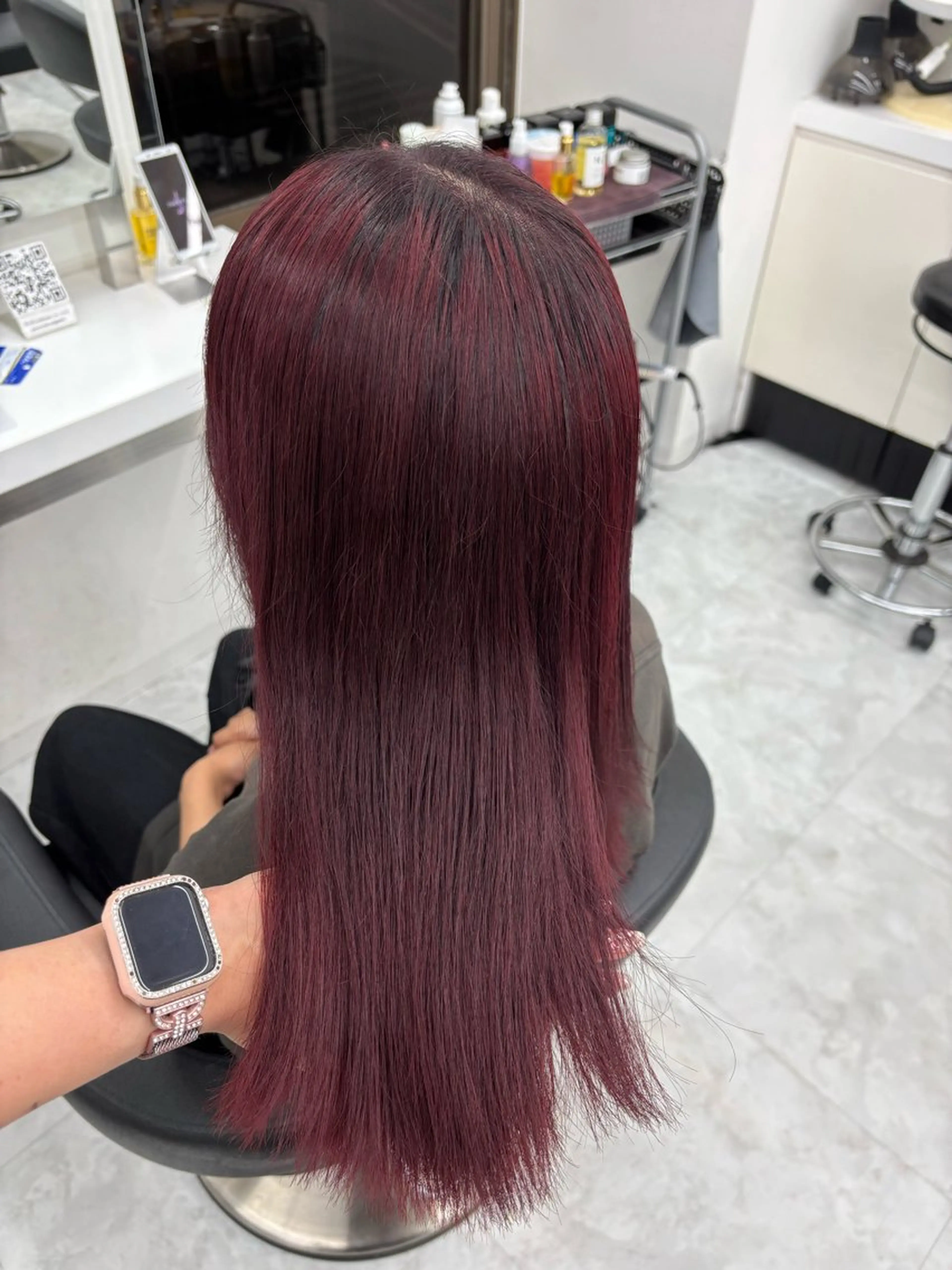 カラー ヘアカラー かわいい艶髪🤍 れいな🤍のヘアスタイル