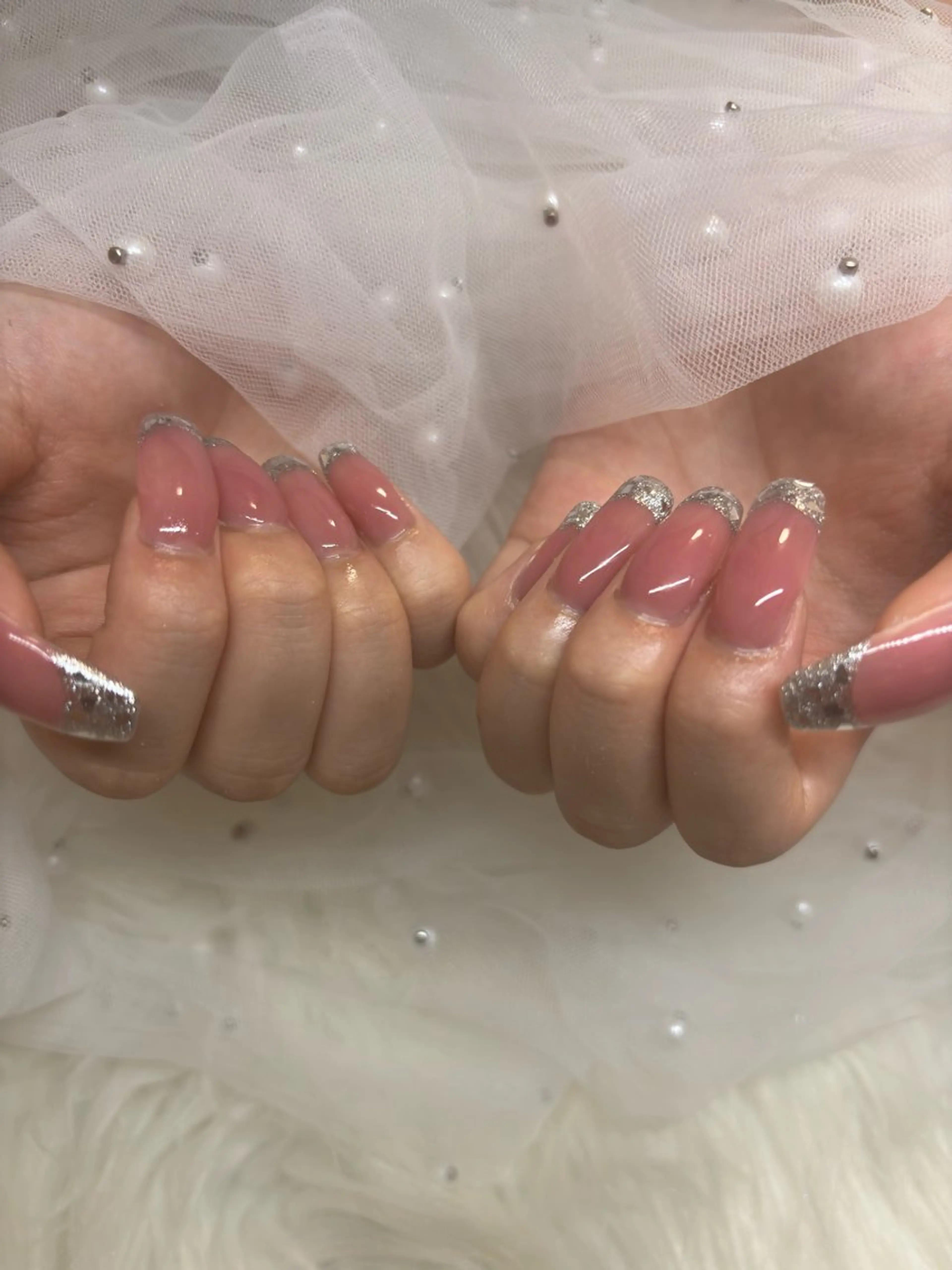 ベースあり★ガラスフレンチ✨️(オフあり＋500円)の写真