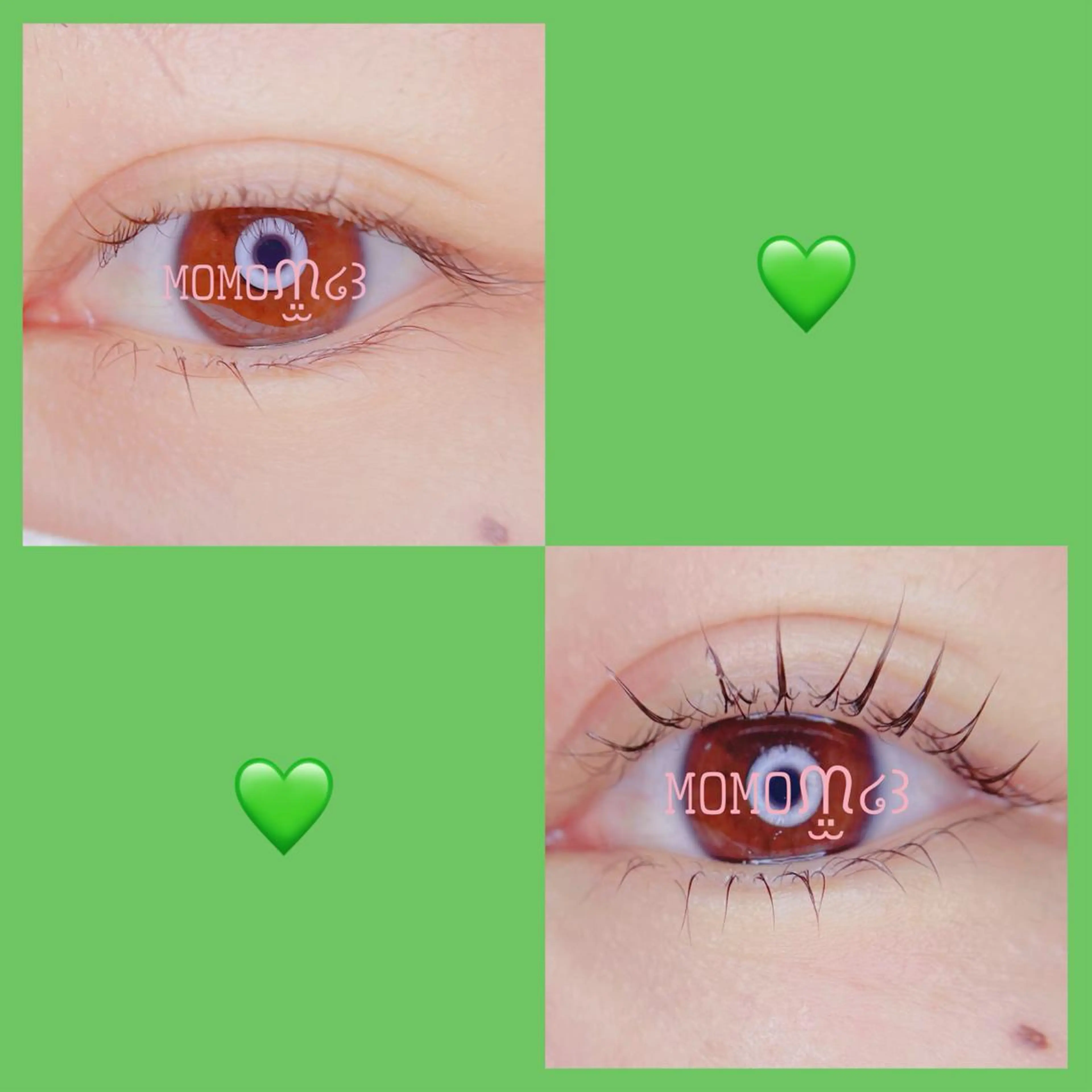 マツエク・マツパ フラットラッシュ ナチュラル パリジェンヌラッシュリフト 下まつげエクステ 一重×まつ毛パーマ マツパ モテデザインのプロ モモ🍑のマツエク・マツパデザイン