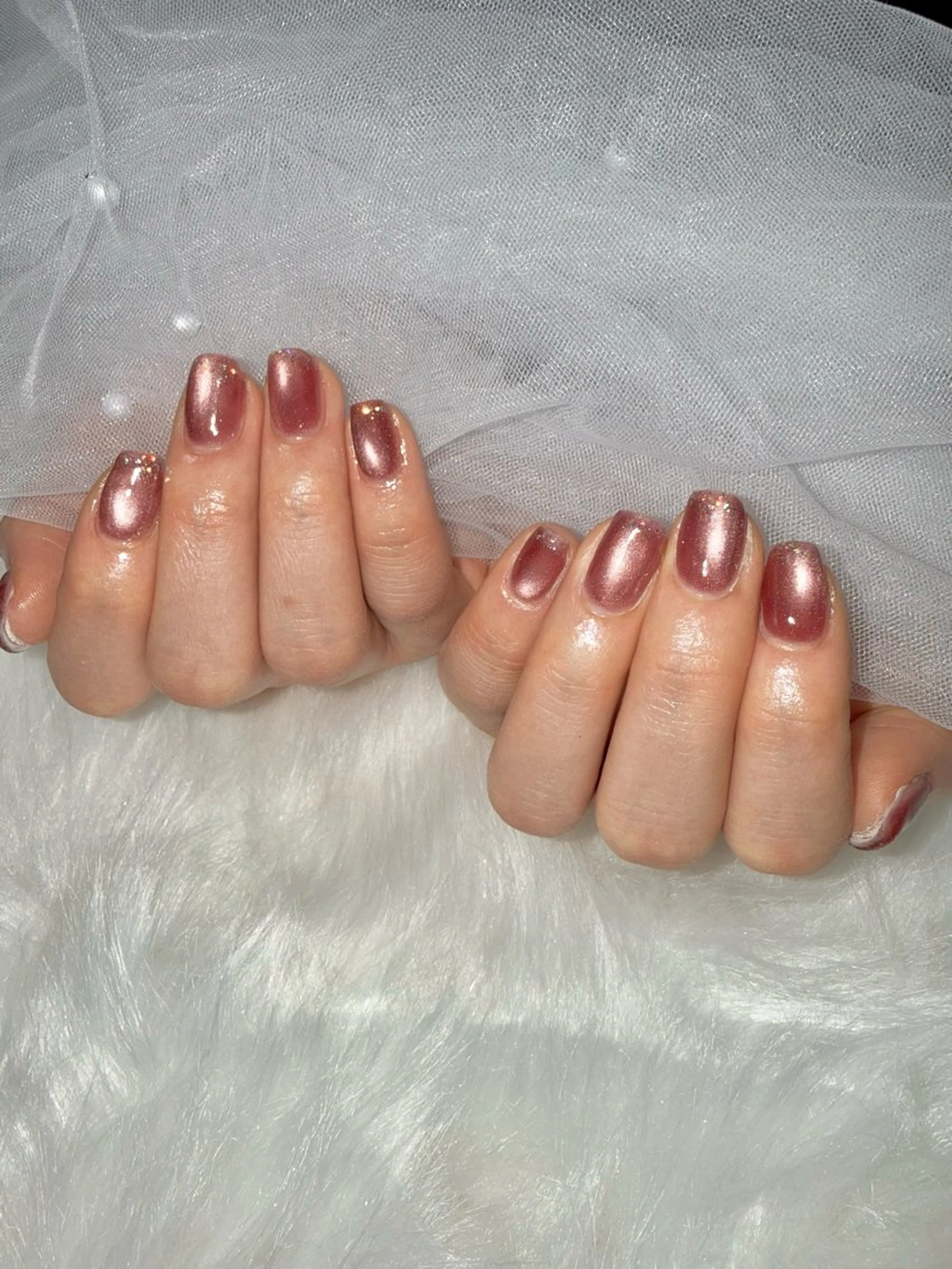 ネイル ラメ(グリッター) マグネットネイル ハンドネイル ネイルサロンミスユー所属・miss you ♡ Miyuuのネイルデザイン