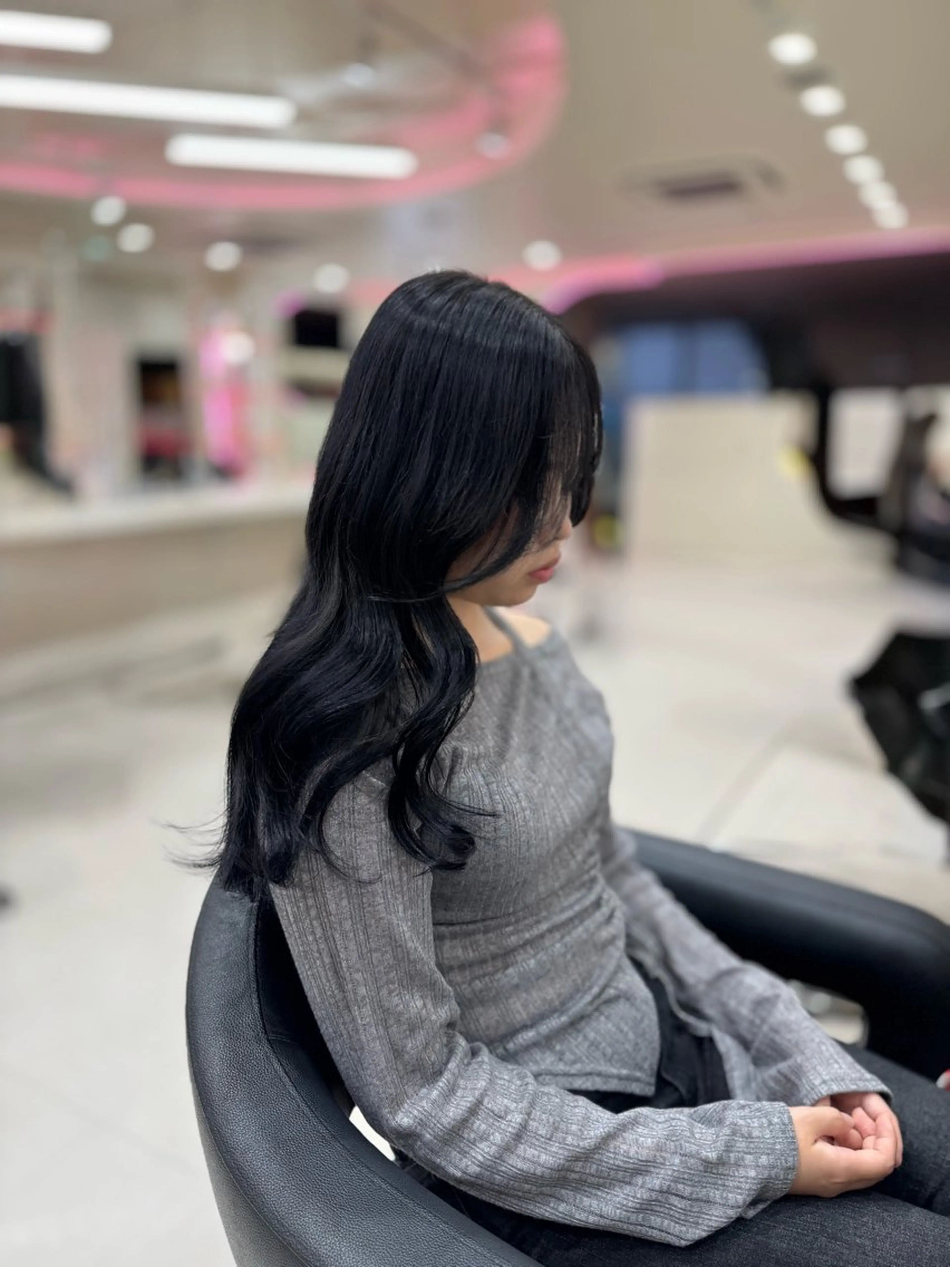 ロング 韓国風ヘア 似合わせカット ヘアカラー トリートメント 韓国ヘア×髪質改善 齋藤晴のヘアスタイル