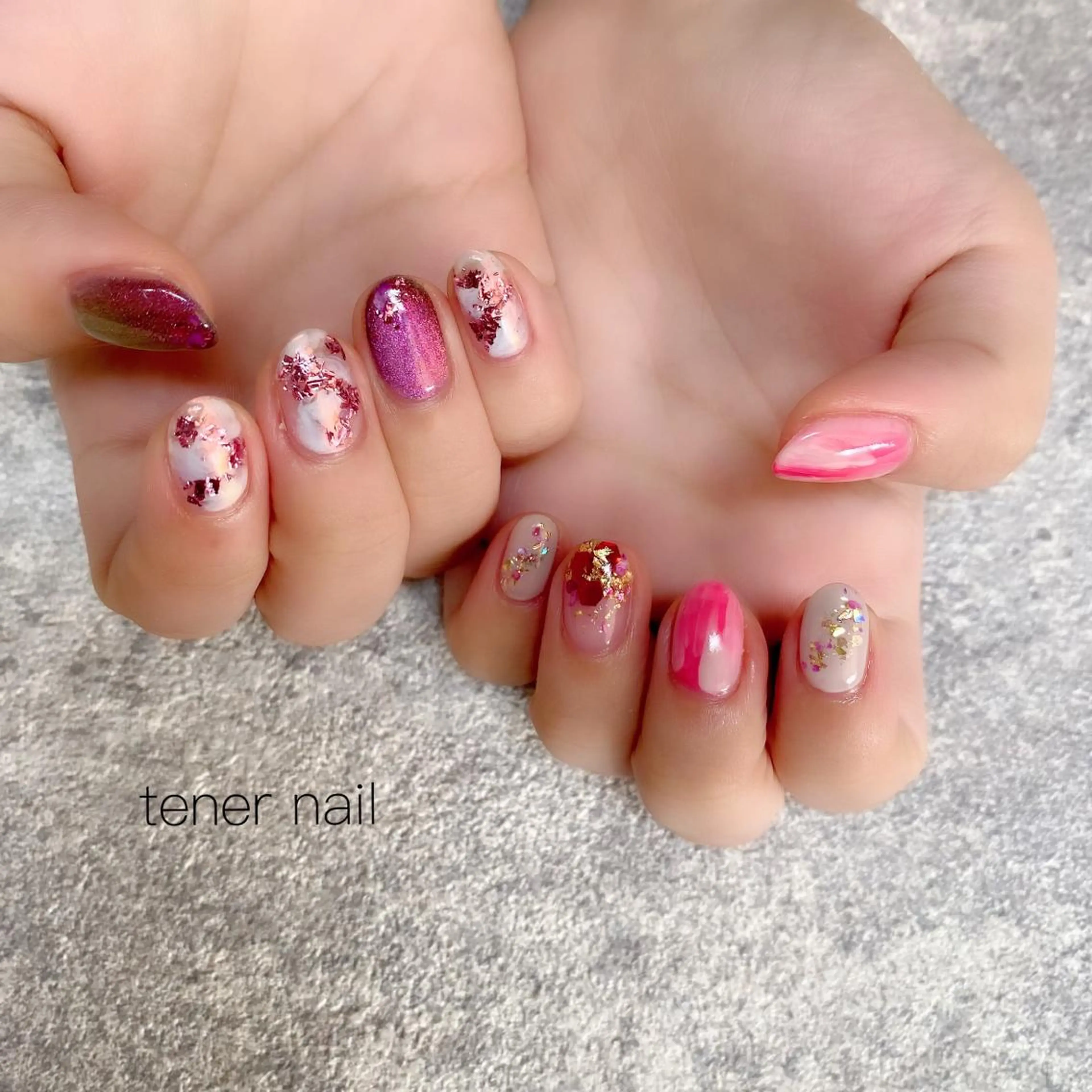 ネイル ニュアンスネイル ピンク tener  nail  テネルネイル所属・テネルネイル tener nailのネイルデザイン