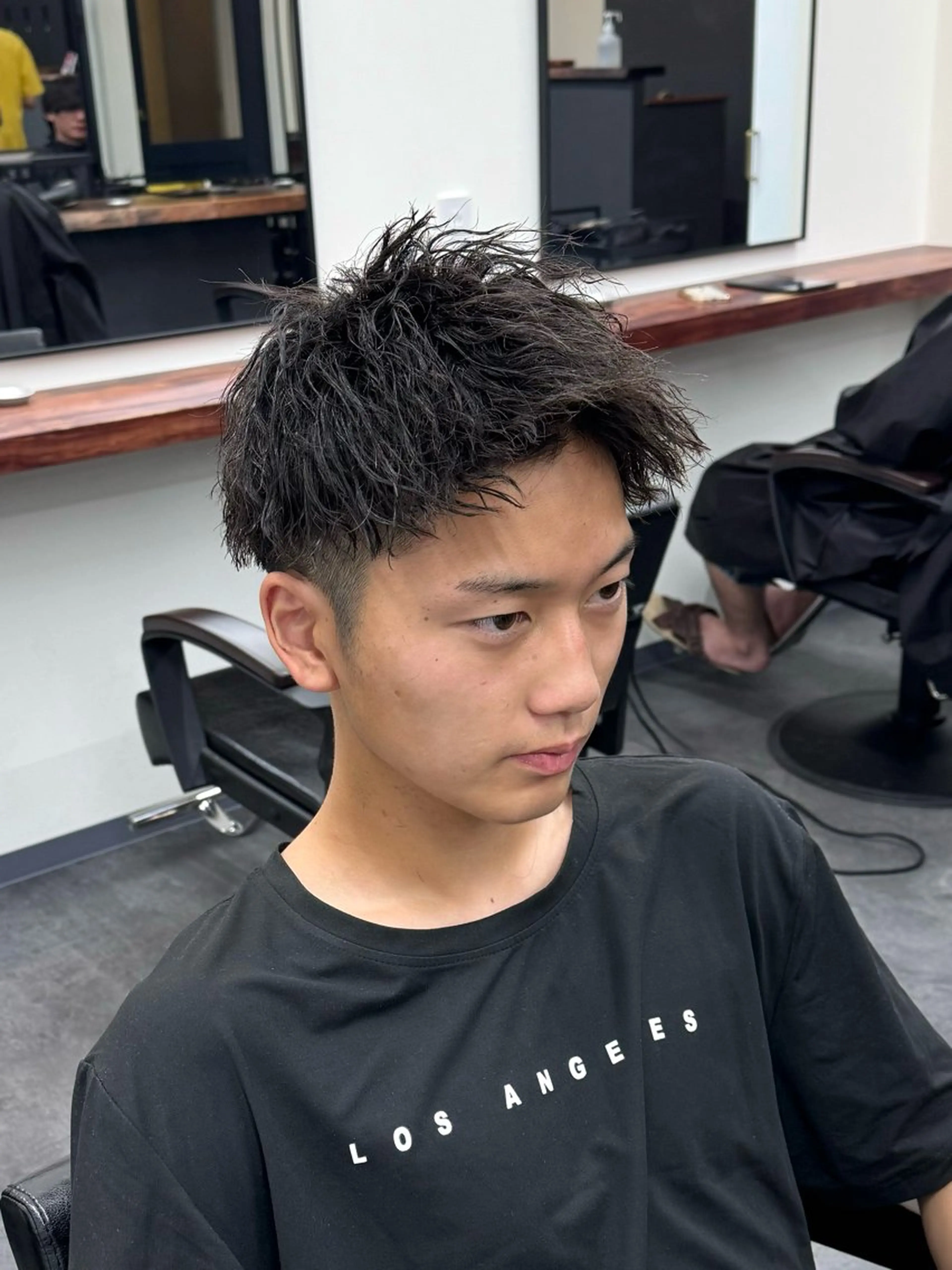 ショート パーマ メンズ モヒカン メンズパーマ メンズツイストパーマ ツイストパーマ カット パーマ 柏メンズカットパーマ NO.1タイチのヘアスタイル