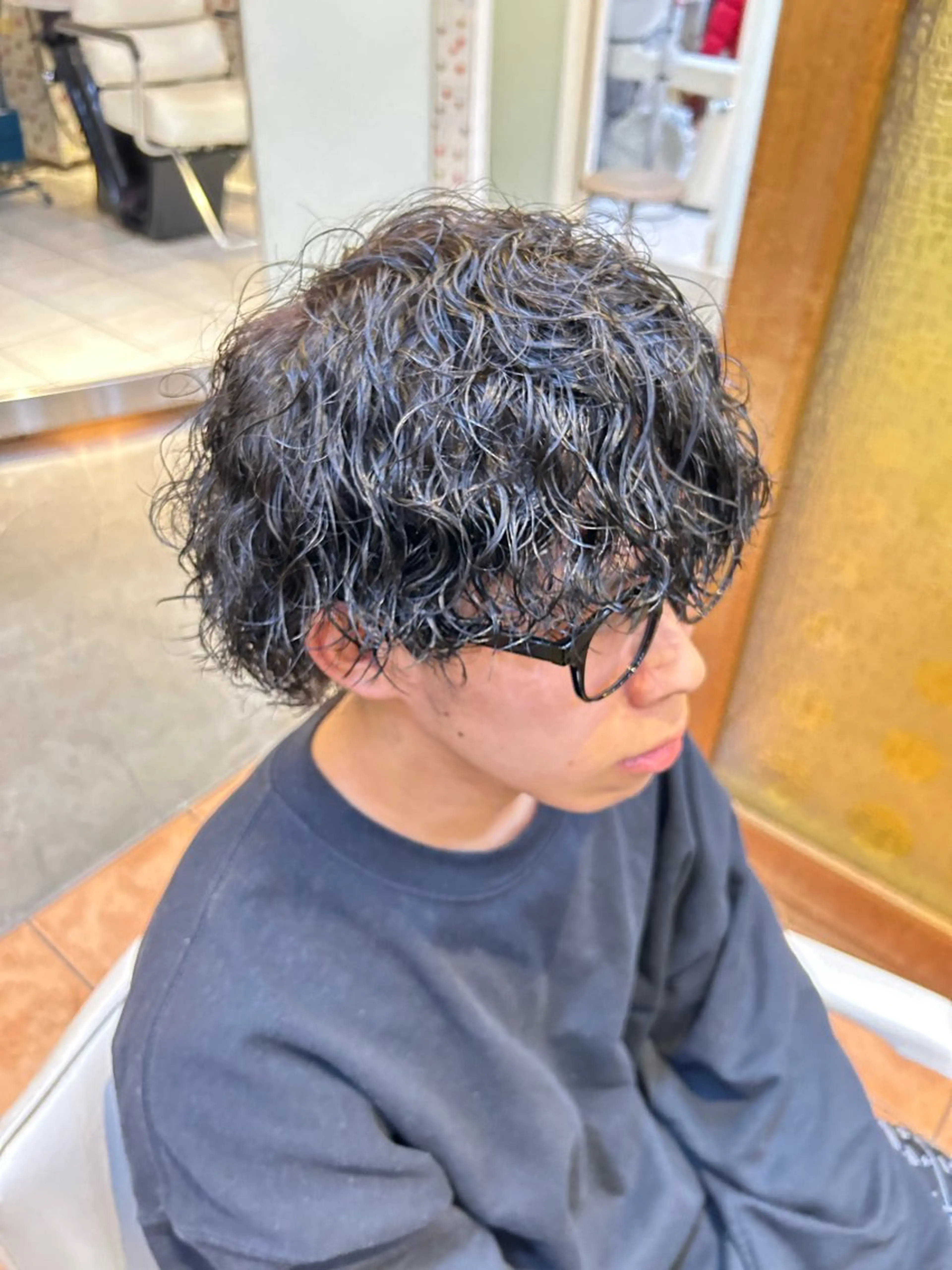 パーマ メンズ メンズパーマ 完全再現/仁翔のヘアスタイル