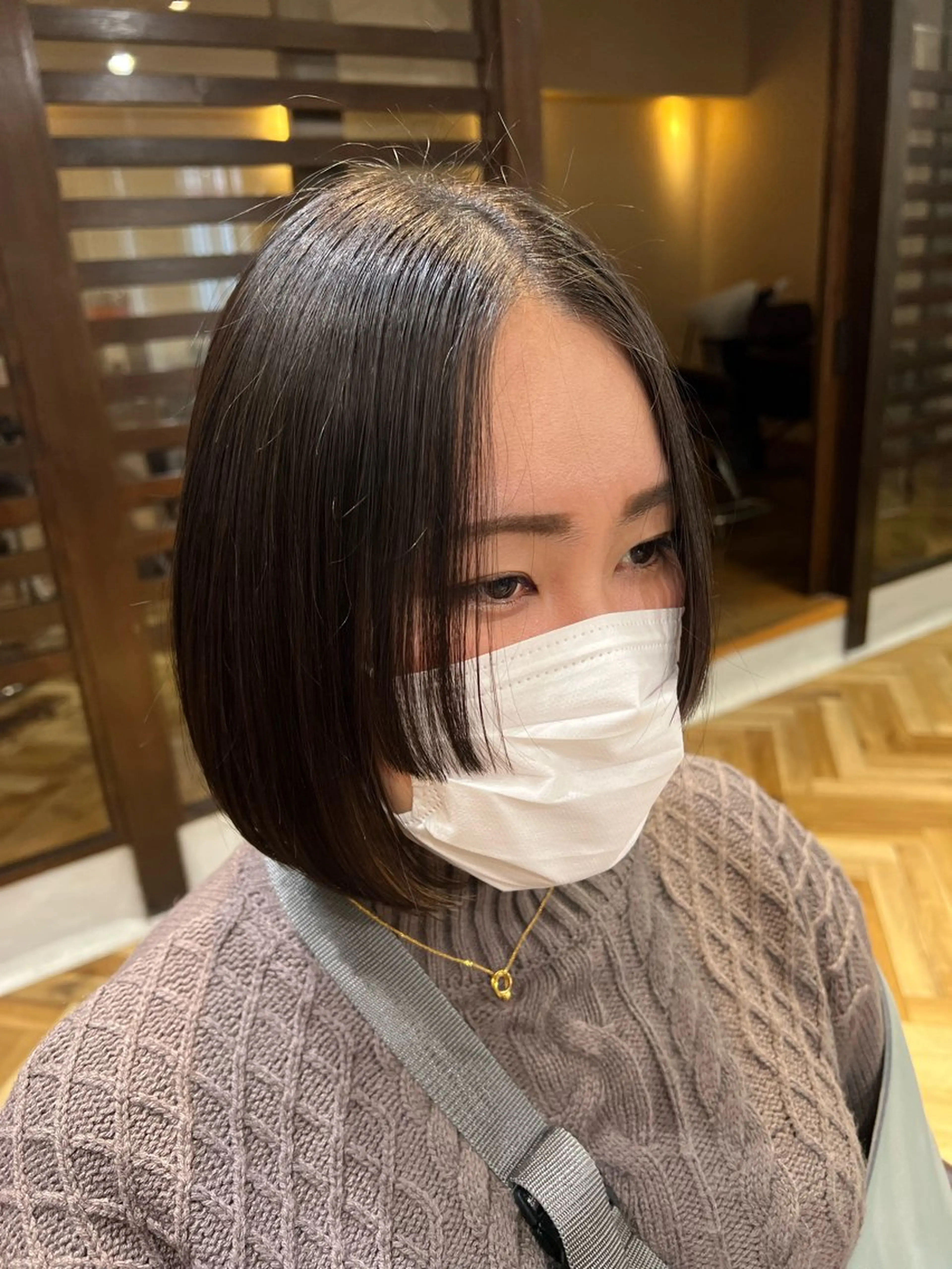 ショート ボブ 姫カット 🌞レイヤー×カラー 前川那津美🌞のヘアスタイル