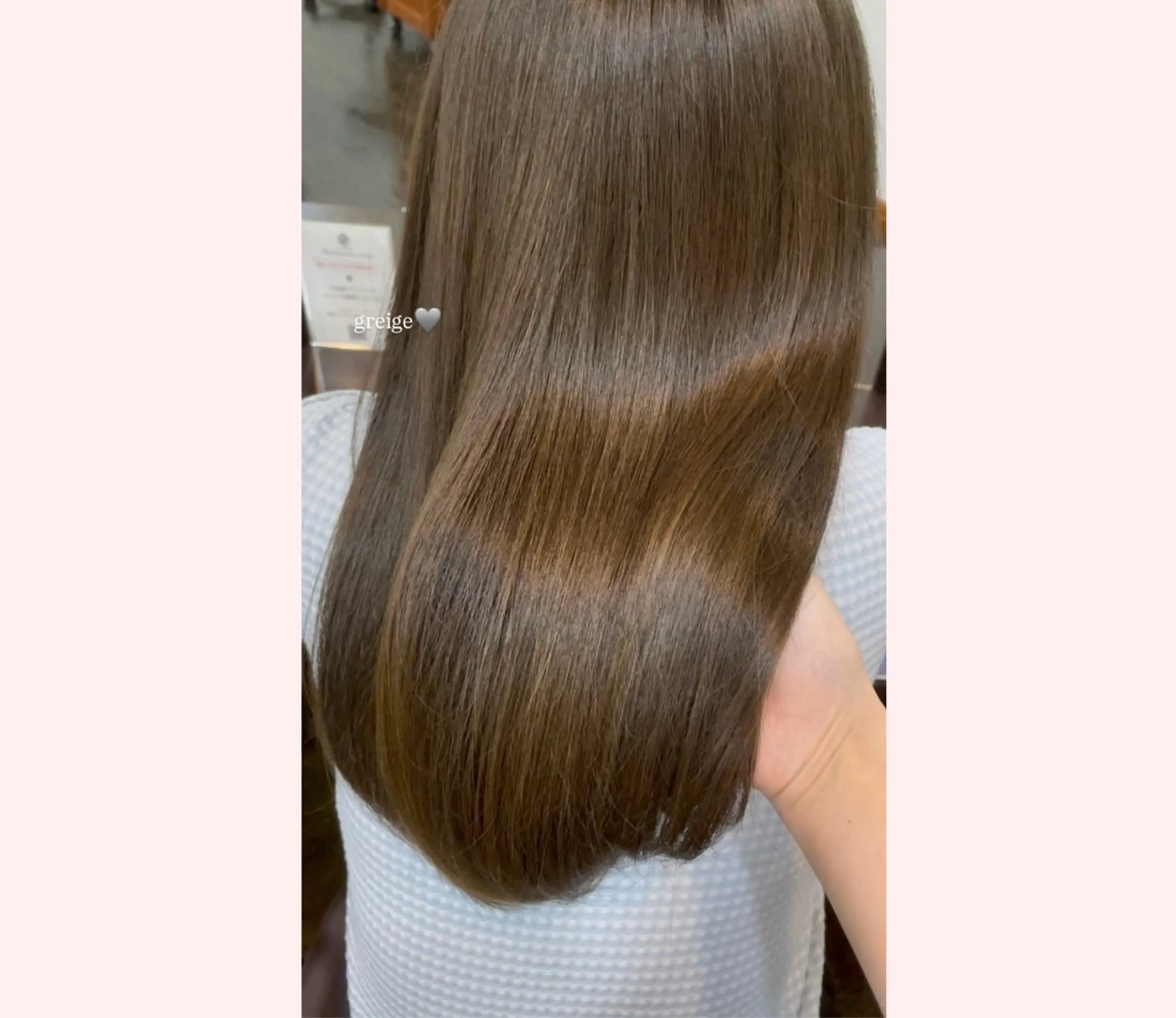 セミロング カラー グレージュ ヘアカラー nana ♡のヘアスタイル