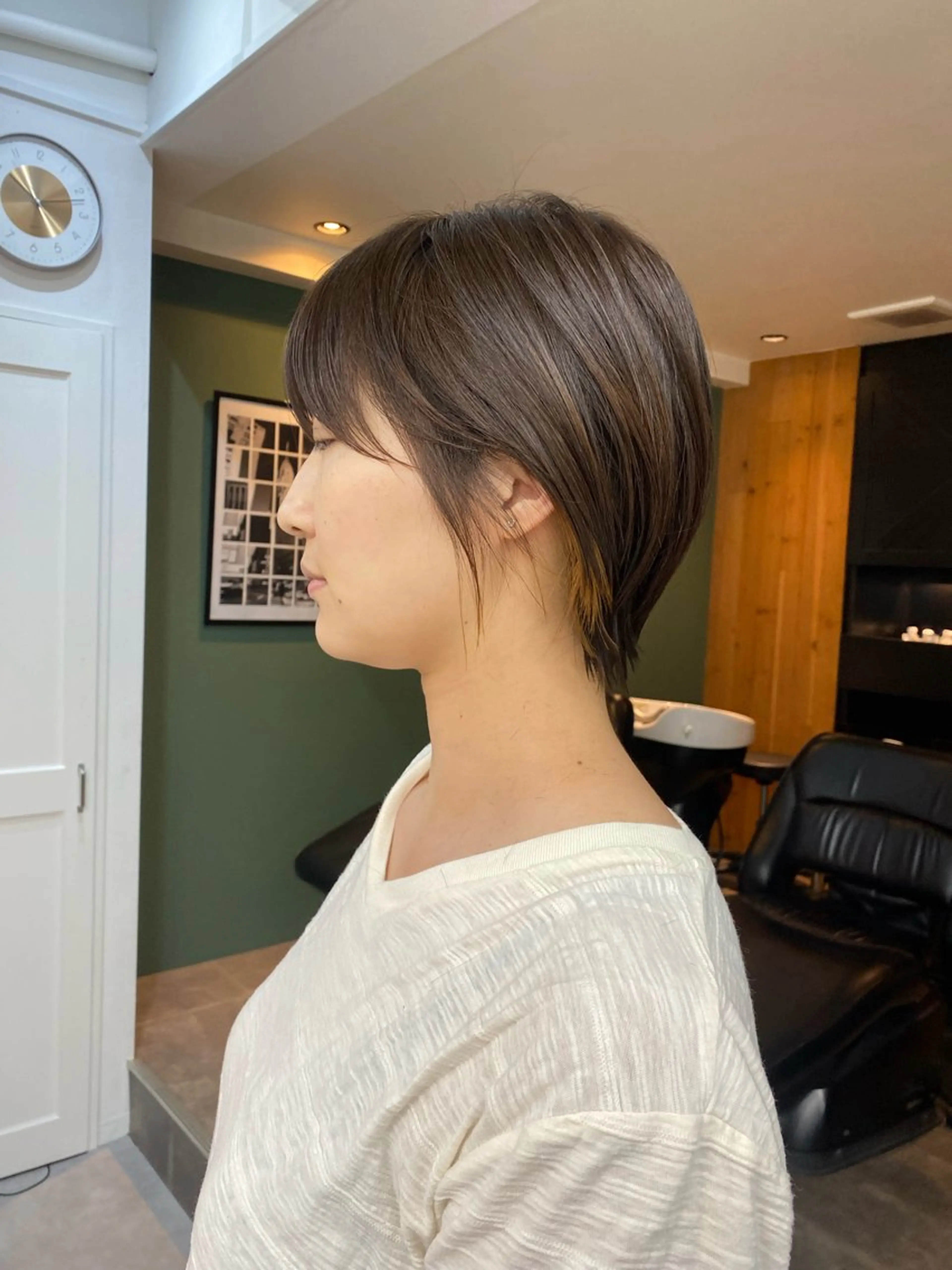 ショート レイヤーボブ/ 艶カラー/サナ🌼のヘアスタイル