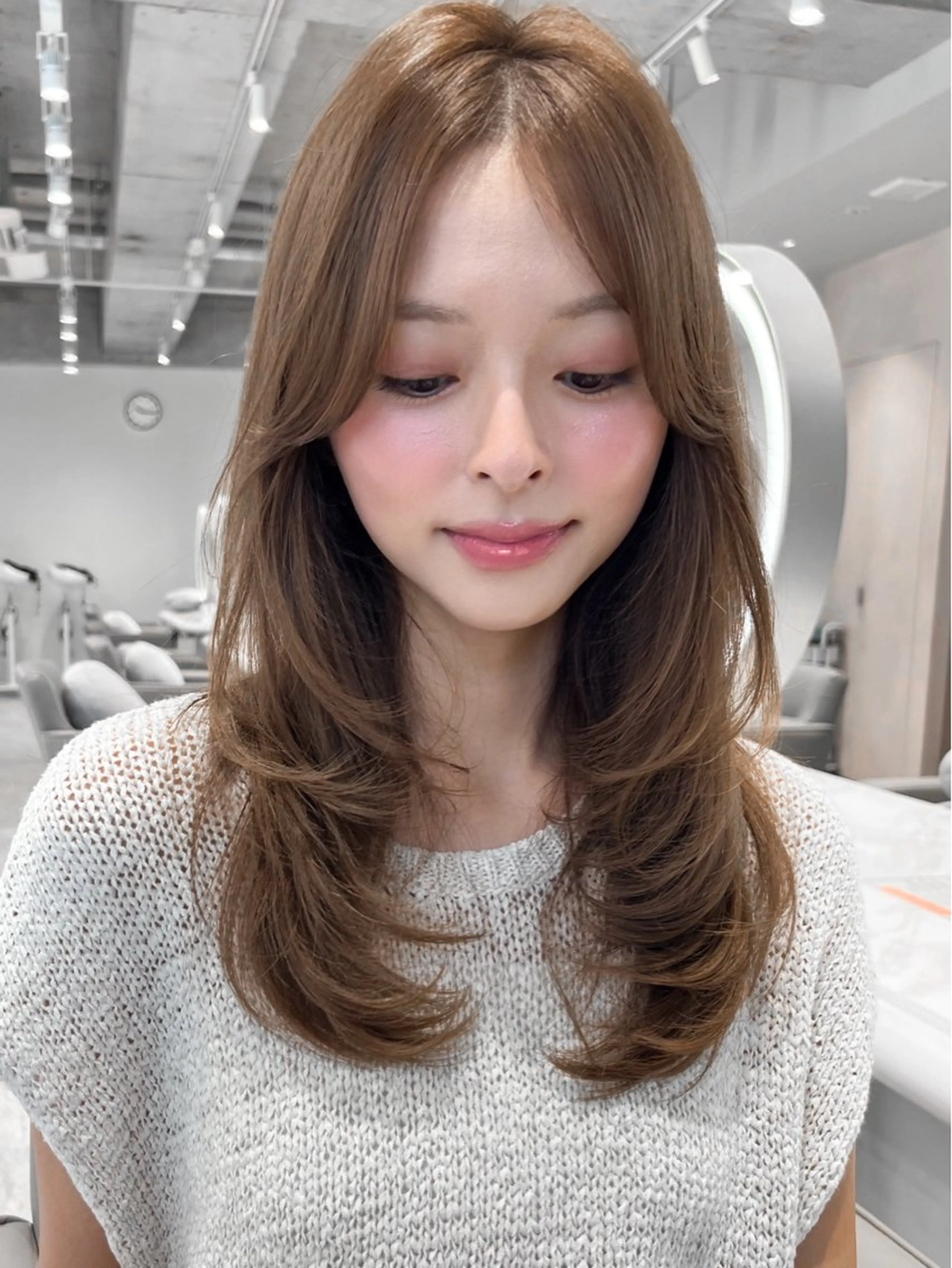 ロング 木村 賢人のヘアスタイル