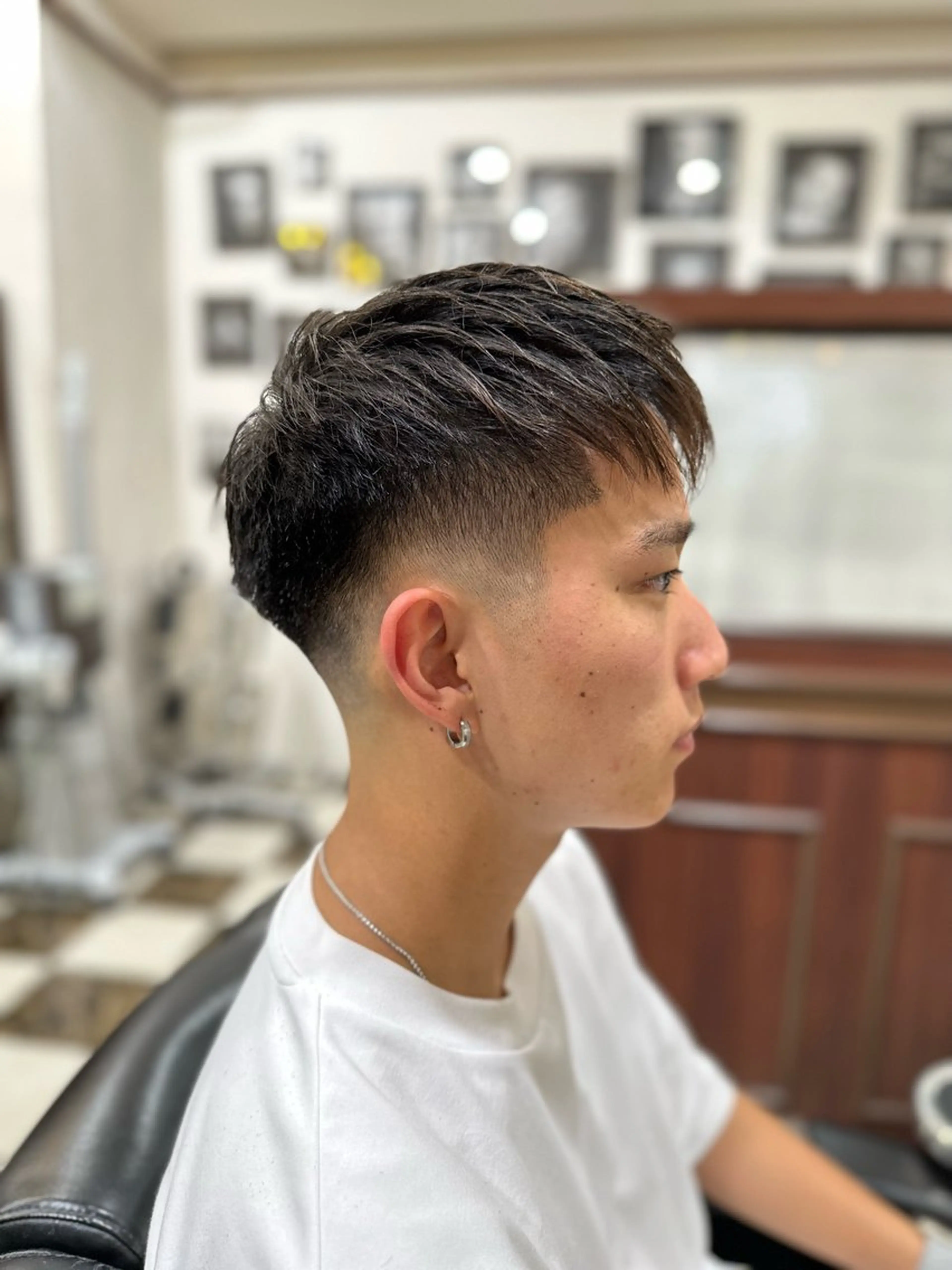 ショート パーマ メンズ オブヘア 宮崎台店所属・ボブ ショート 髪質改善  相澤晃希のヘアスタイル