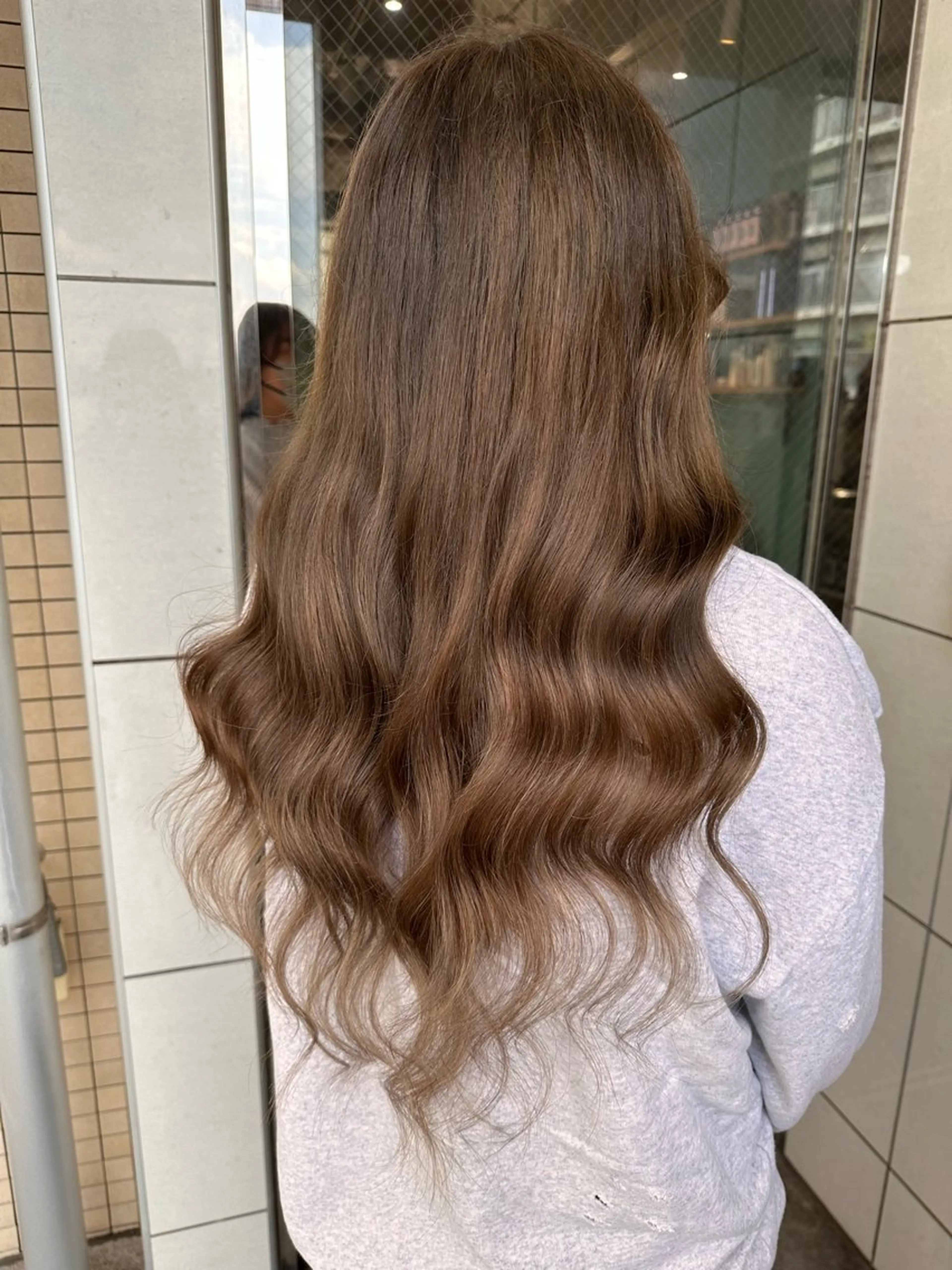 ロング カラー プルエクステ ベージュカラー エクステ ヘアカラー エクステ 🧸プルエクステ❤︎ ネイルKAO🧸のヘアスタイル