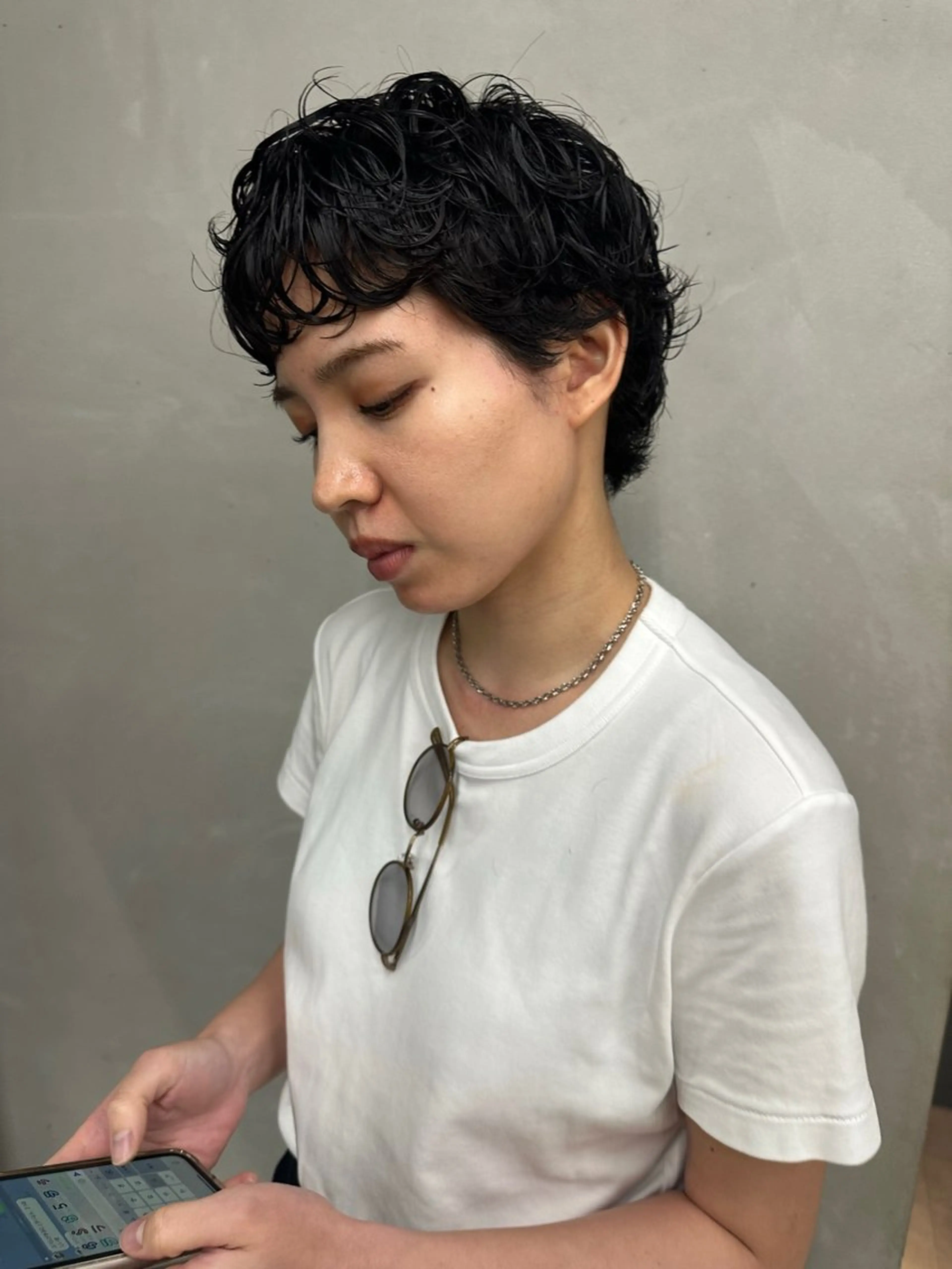 ショート パーマ カット パーマ お悩み解決パーマ hana🩰のヘアスタイル