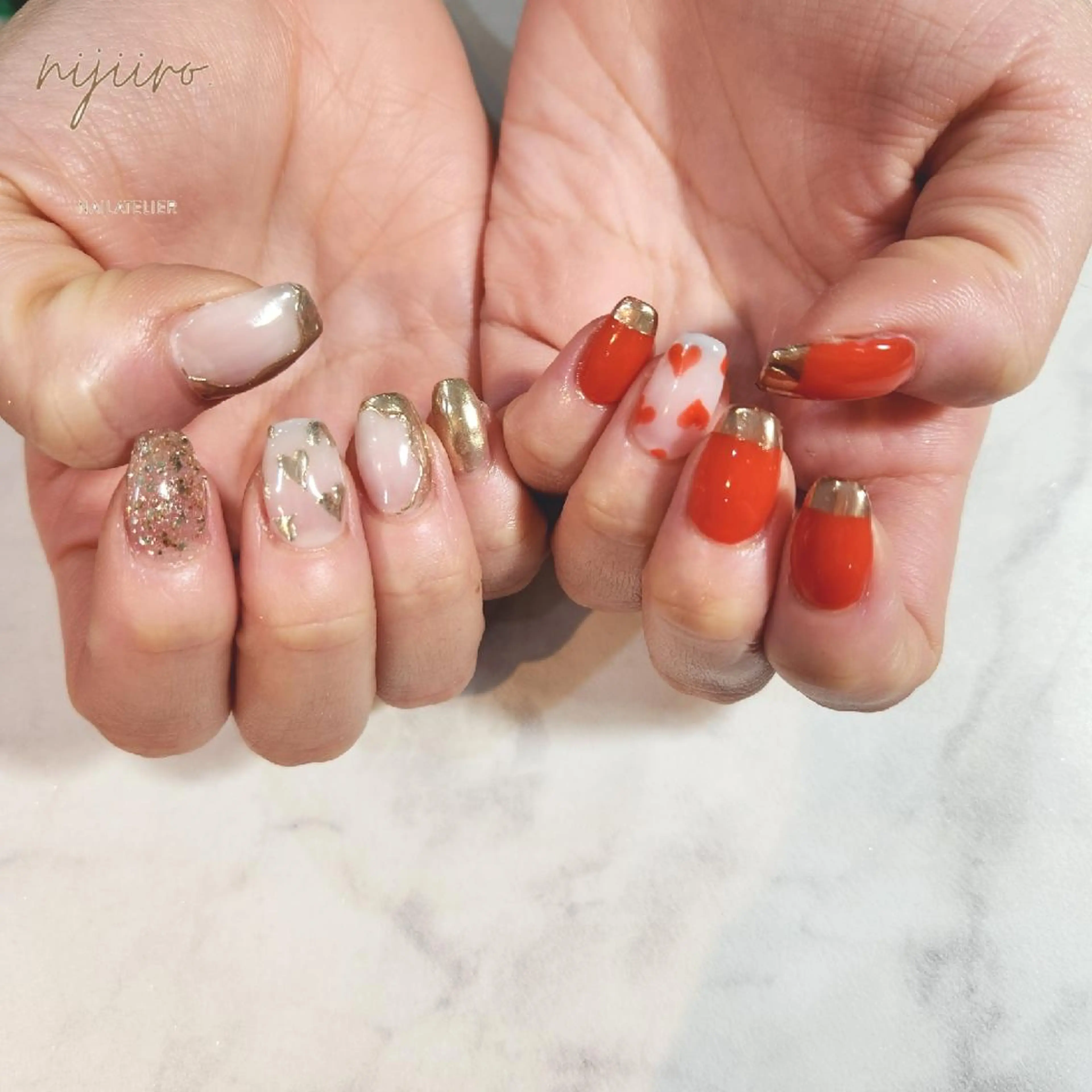 ネイル ハンドネイル nailatelier nijiiro.所属・nijiiro🌈 サトウのネイルデザイン