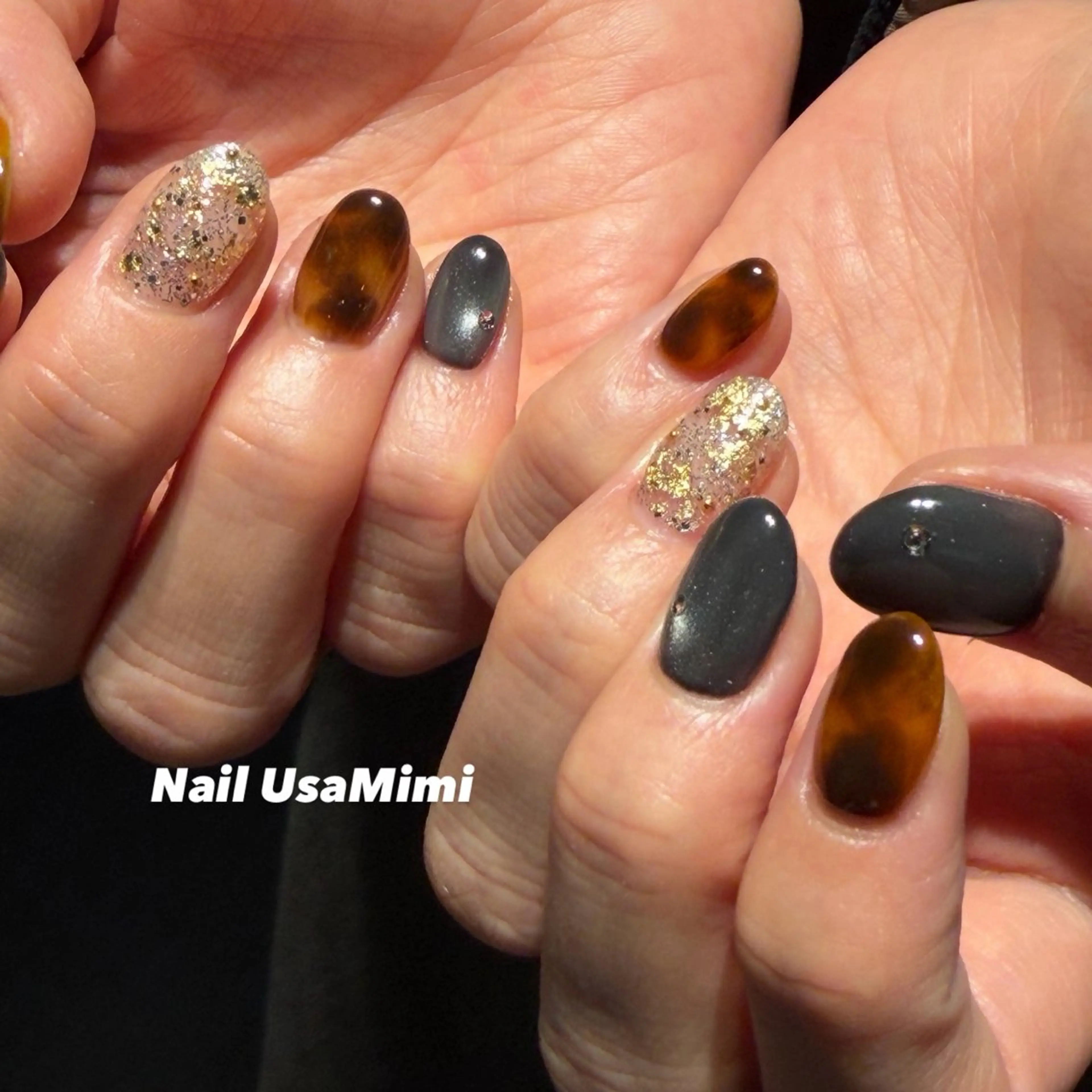 ショート ハンドネイル 本町Nail Usa Mimi  SAKIのネイルデザイン