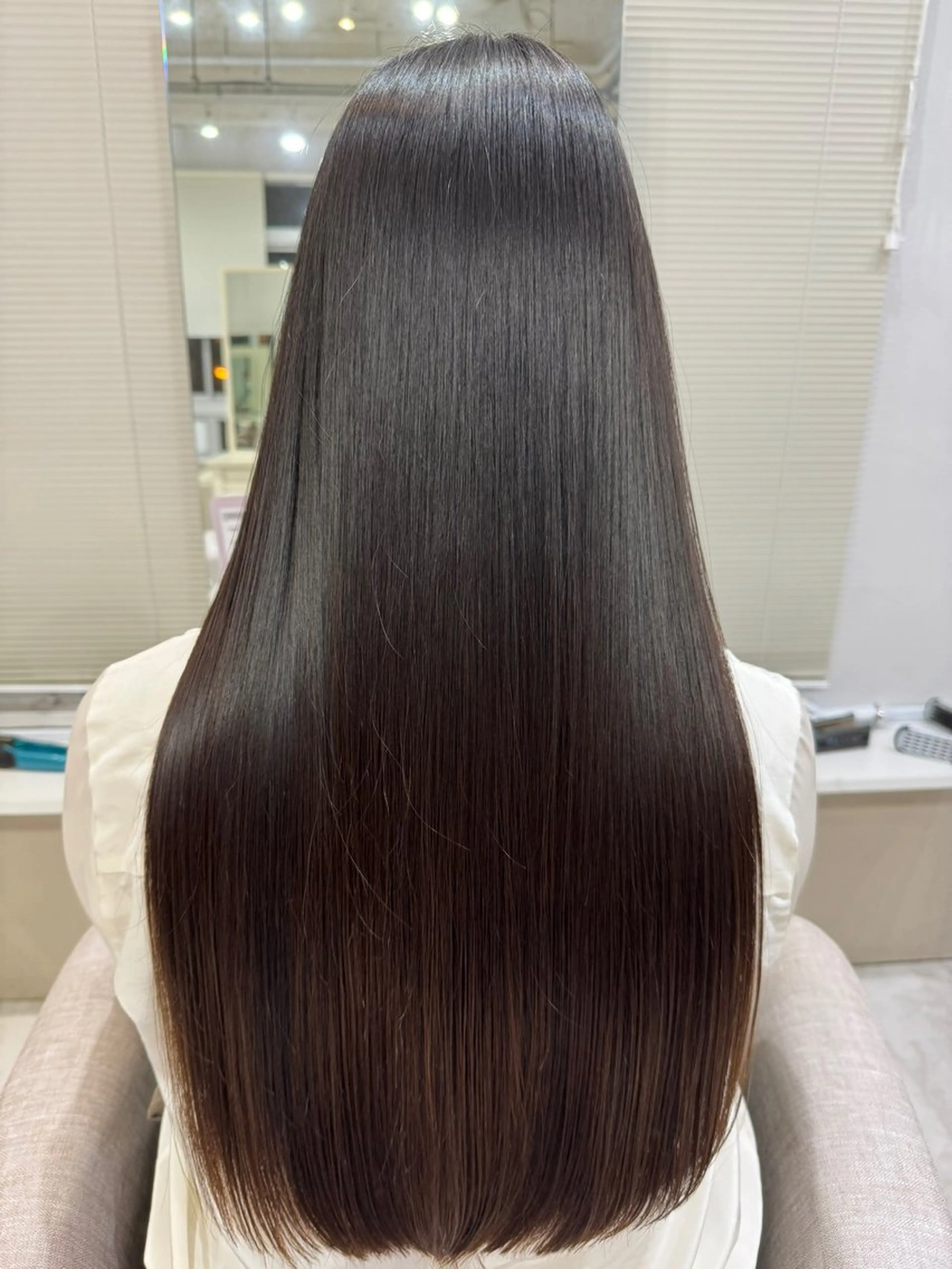 ロング 髪質改善 縮毛矯正 トリートメント 酸性ストレート カット 縮毛矯正 トリートメント 髪質改善×縮毛矯正 Core 片山健太のヘアスタイル