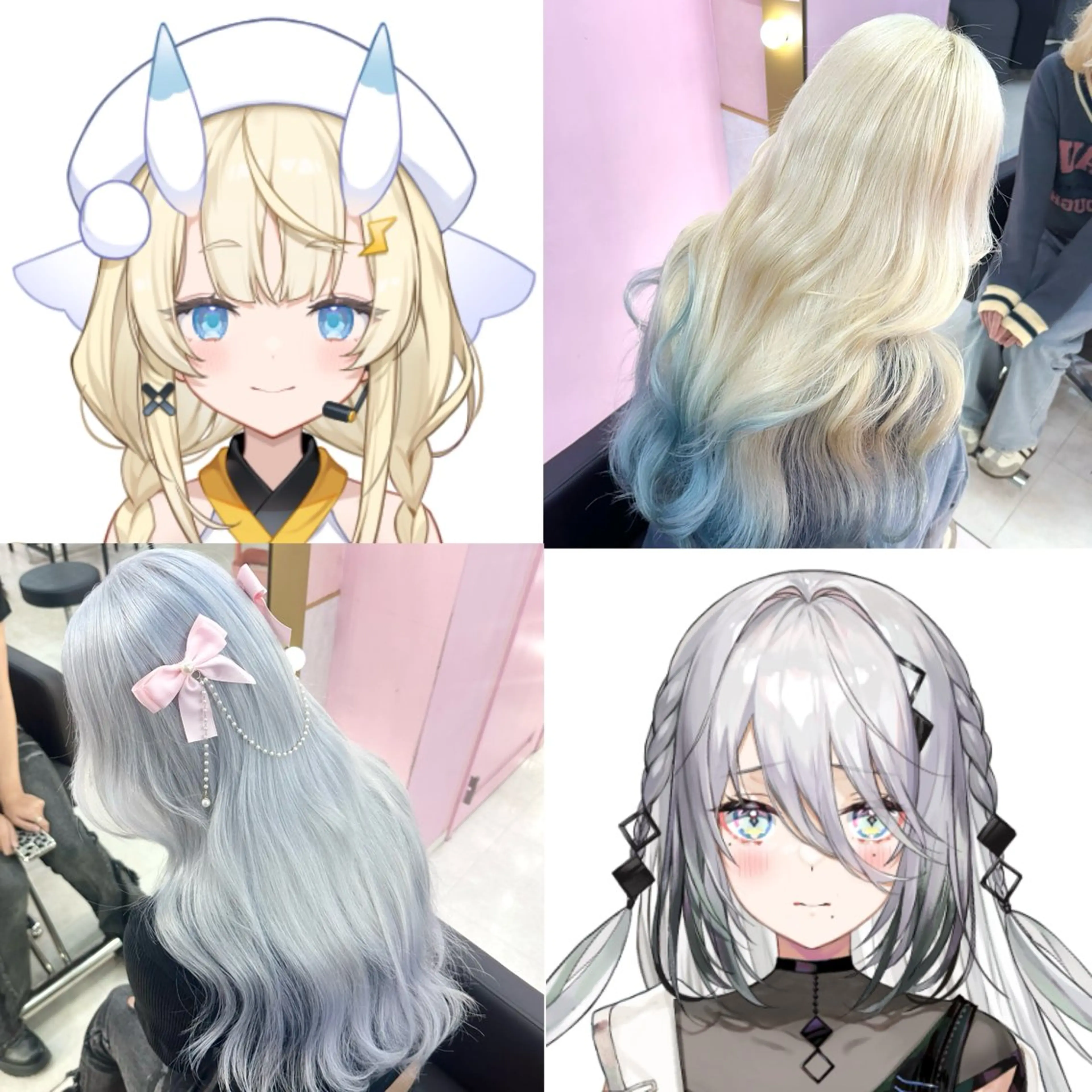 📣【🎀当日限定🎀】📣 ケアブリーチ➕ケアカラー➕トリートメント ハイトーン/ホワイト/デザインカラー 韓国の写真