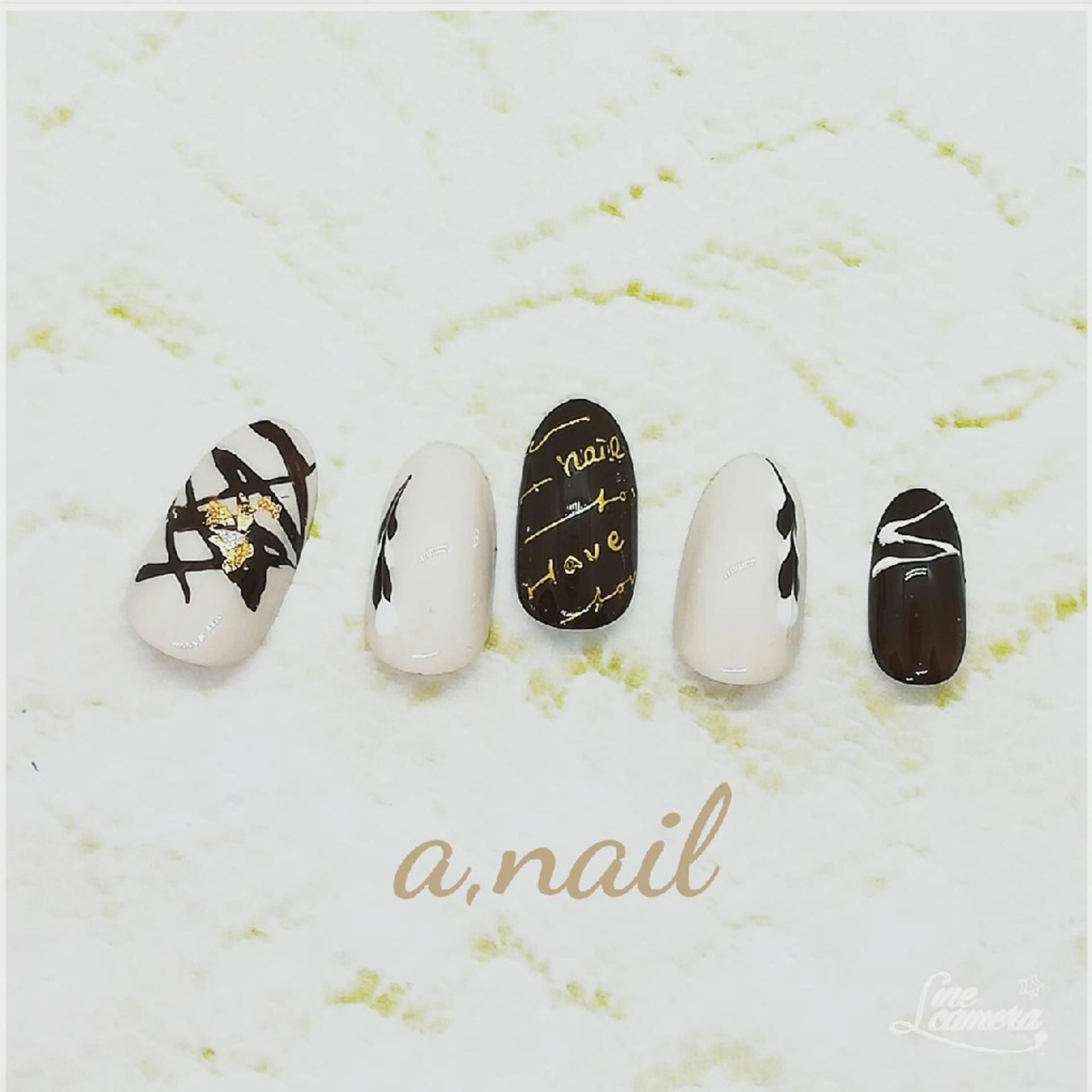 ネイル ストーンネイル ハンドネイル ネイルサロン エーネイルのネイルデザイン