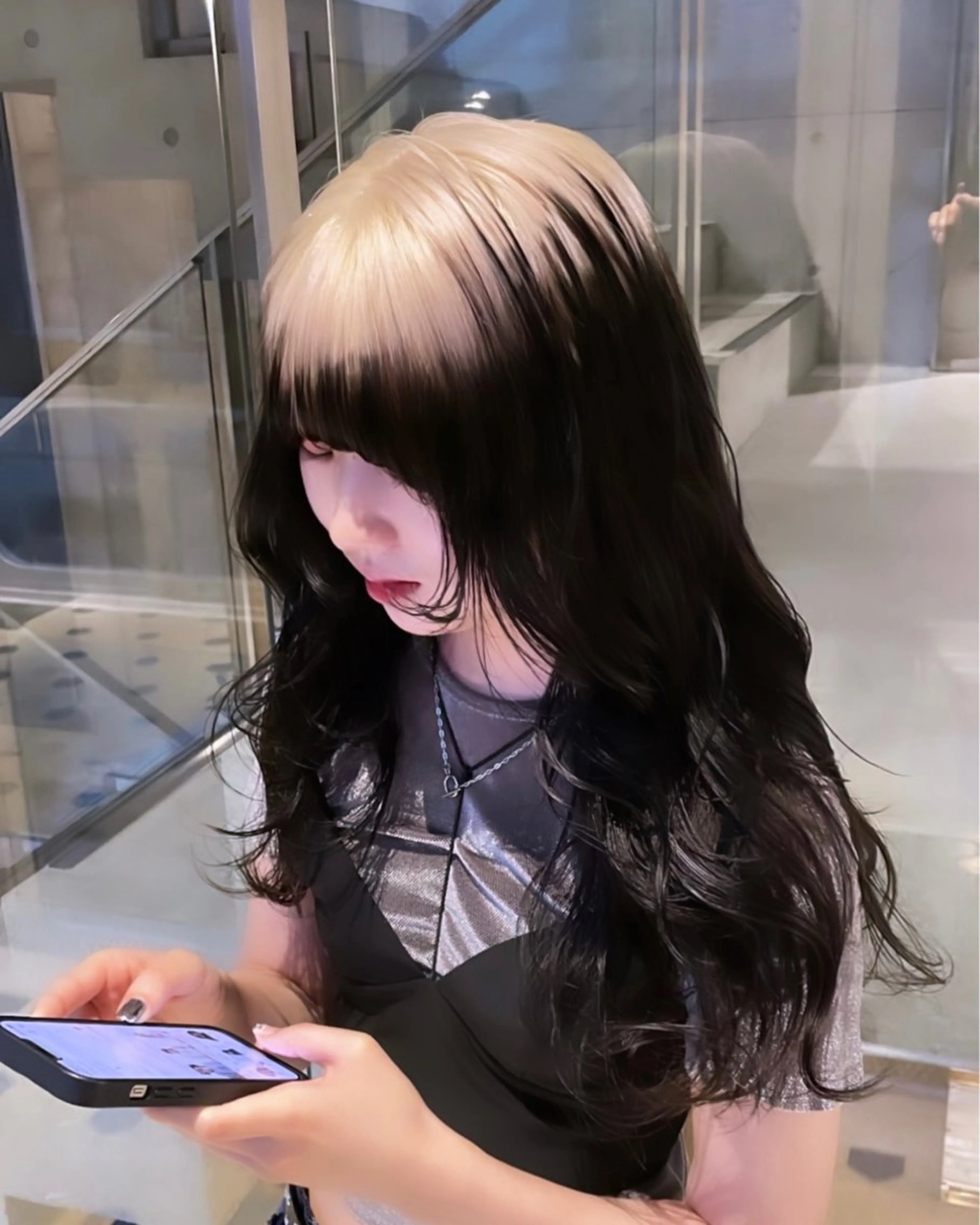 ロング カラー ヘアアレンジ メンズ 抜きっぱなしブロンド ササキカズマのヘアスタイル