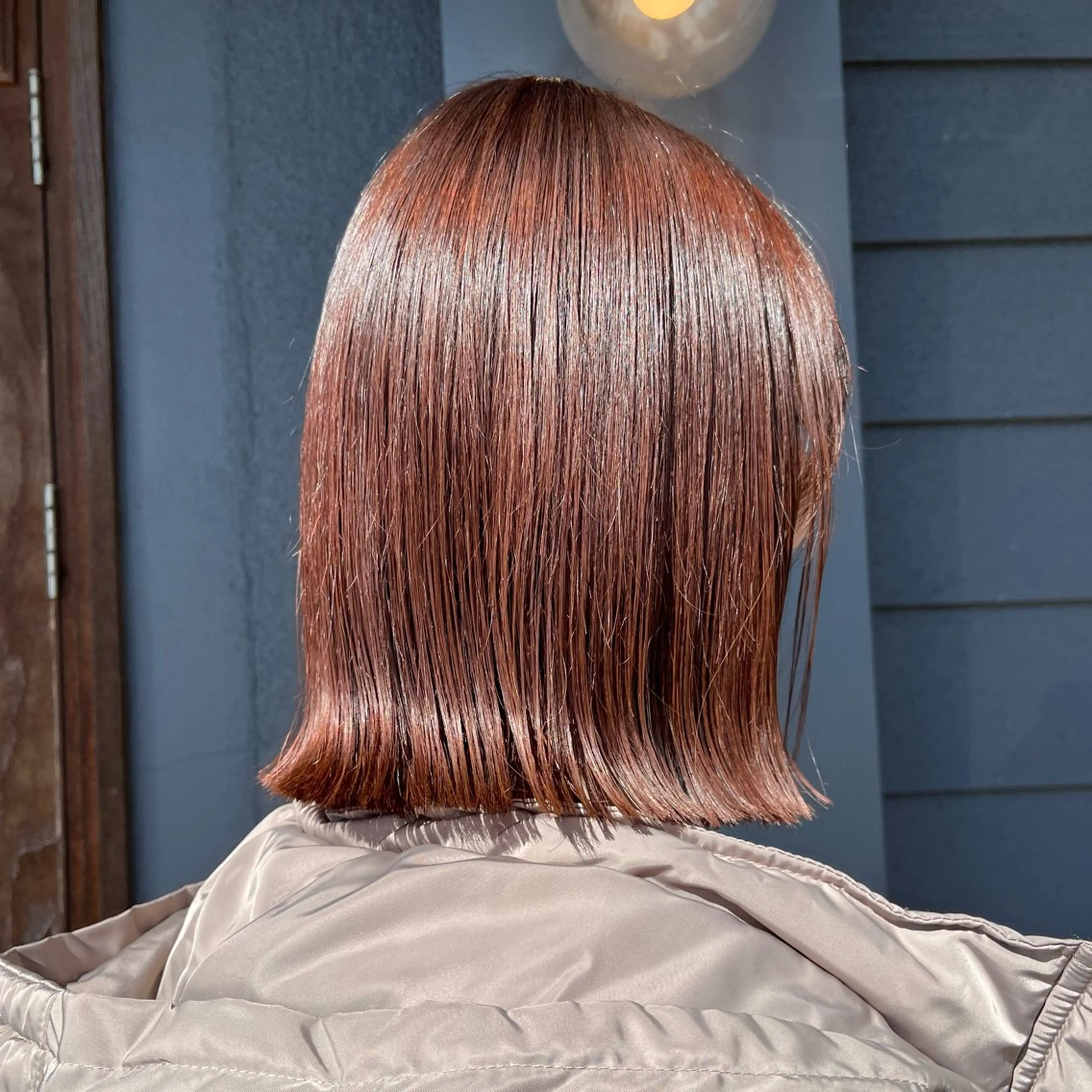 ミディアム カラー ピンクカラー ボブ カット ヘアカラー kici所属・シマダ ユウナのヘアスタイル