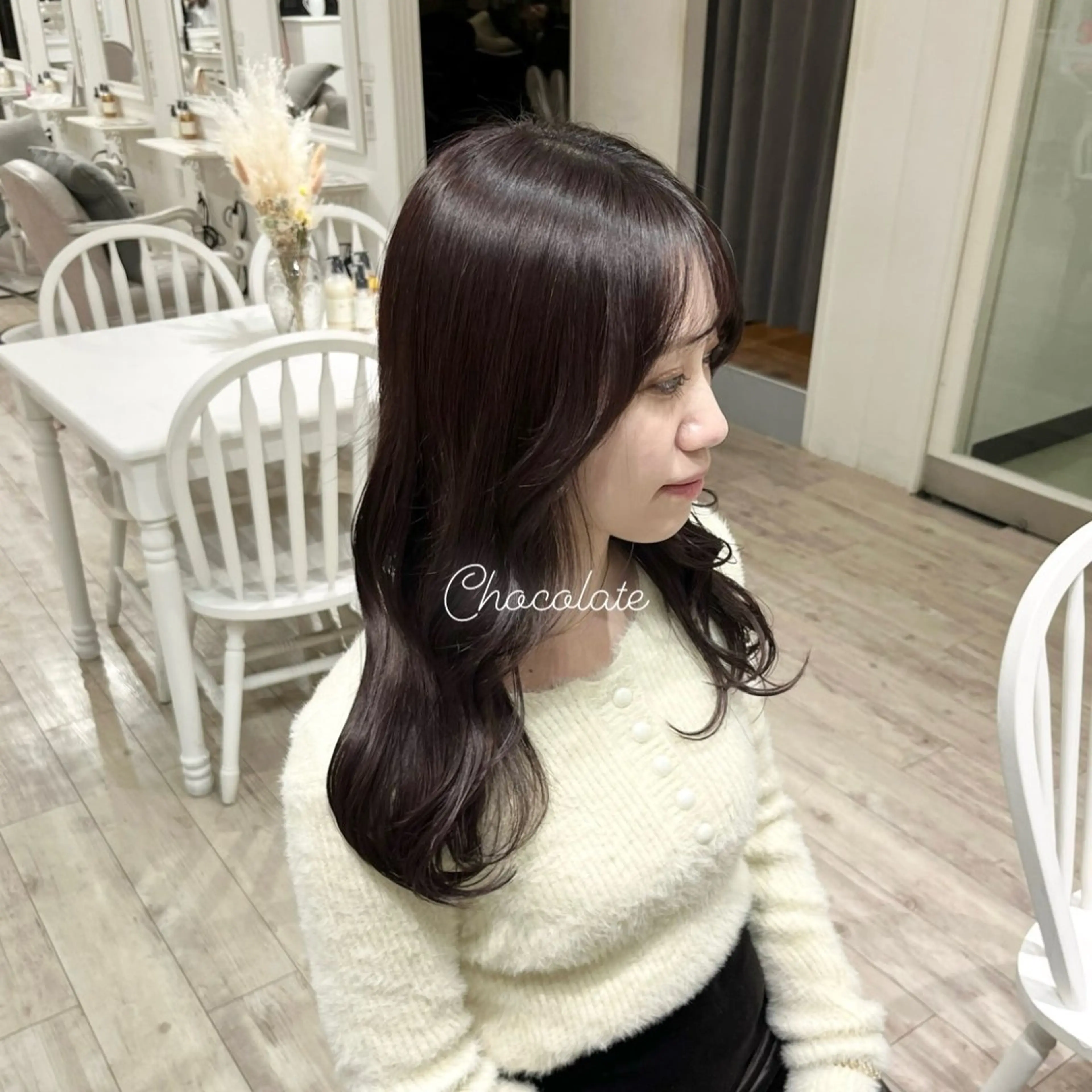 セミロング カラー 透明感カラー ラベンダーカラー ヘアカラー トリートメント ヘッドスパ 𝑴𝒊𝒌𝒖💝 透明感モテカラーのヘアスタイル