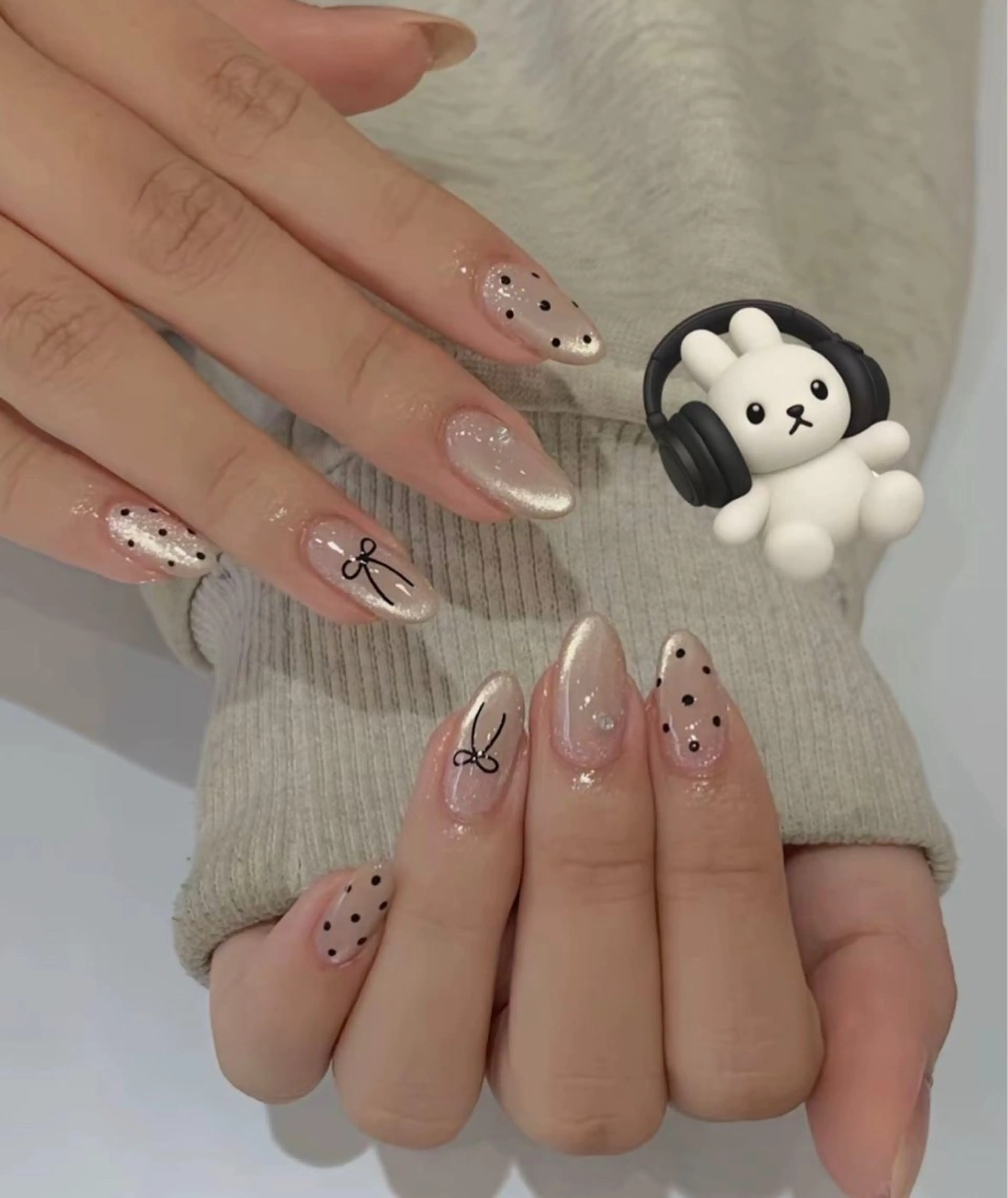 ネイル 韓国ネイル 持ち込み ニュアンスネイル ネイルチップ ハンドネイル Tini ANA.CHUOのネイルデザイン