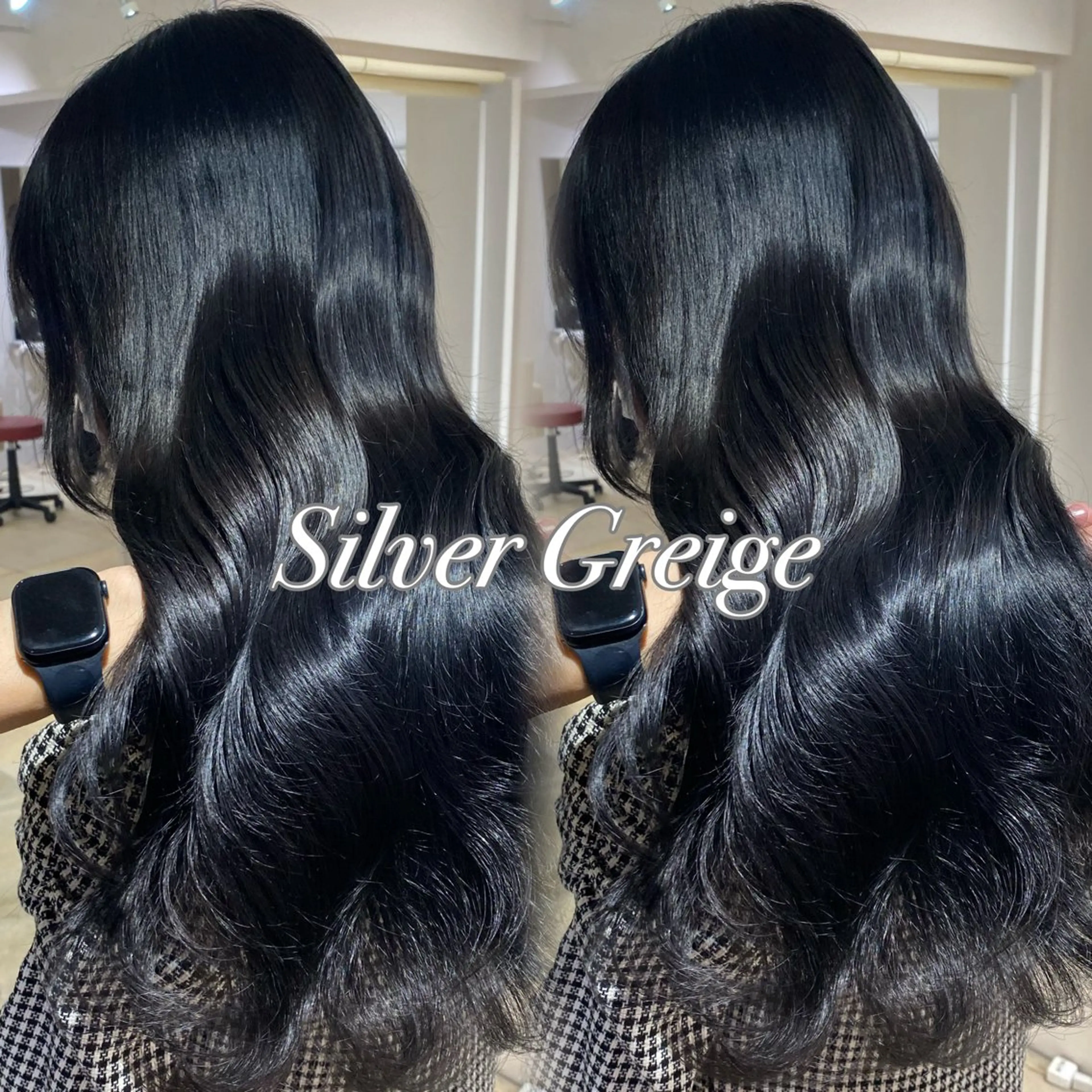 セミロング カラー 透明感カラー グレージュ シルバー シルバーグレージュ レイヤー/髪質改善 🩶KAITOのヘアスタイル